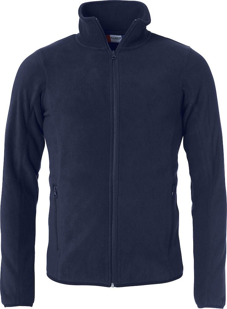 Fleecejacke Basic Polar - mit Stehkragen - navyblau - Herren