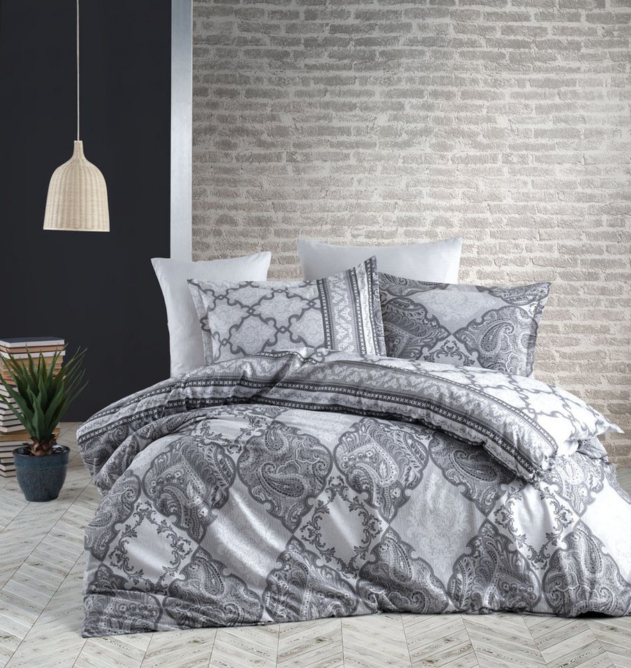 ROLFNERS Bettwäsche 200x200 cm Bettgarnitur Bettbezug Baumwolle 5 tlg, Baumwolle, Bettwäsche, 100% Baumwolle, Hautfreundlich, Qualität, Strapazierfähig