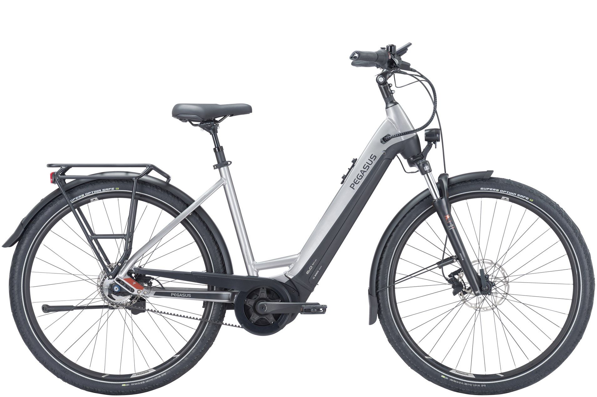Pegasus E-Bike Pegasus Premio Evo 5R Belt 750 Wh Damen silber 2024, 5 Gang SHIMANO Nexus inter 5 internal hub gear with coaster brake, Nabenschaltung, Bosch Performance Line smart System, 750 Wh