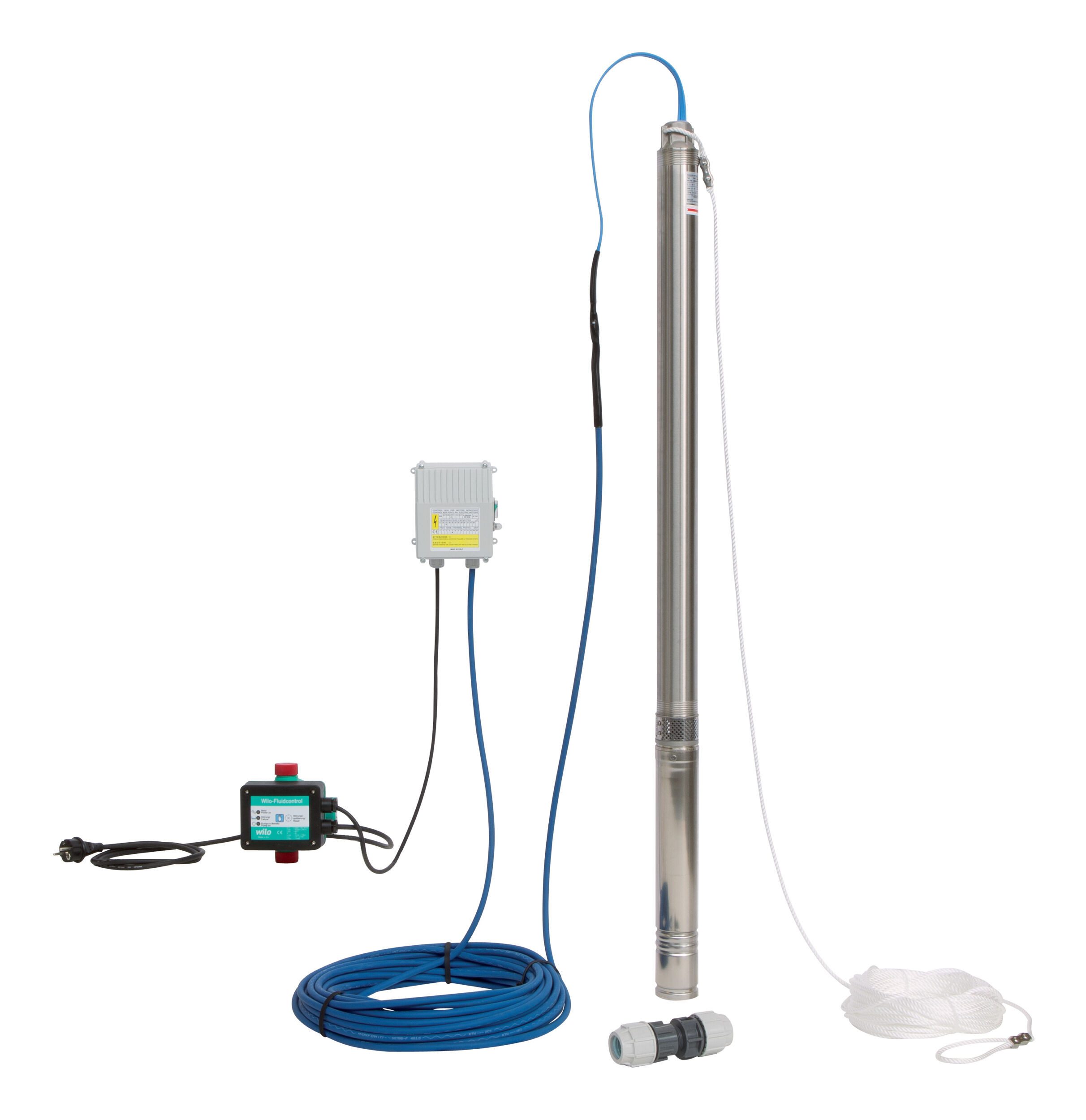 Wilo Wasserpumpe, Sub TWU 3 3-0123-Plug&Pump/FC, 230 V, 50 Hz, 40 bar Nennstrom 4,5 A