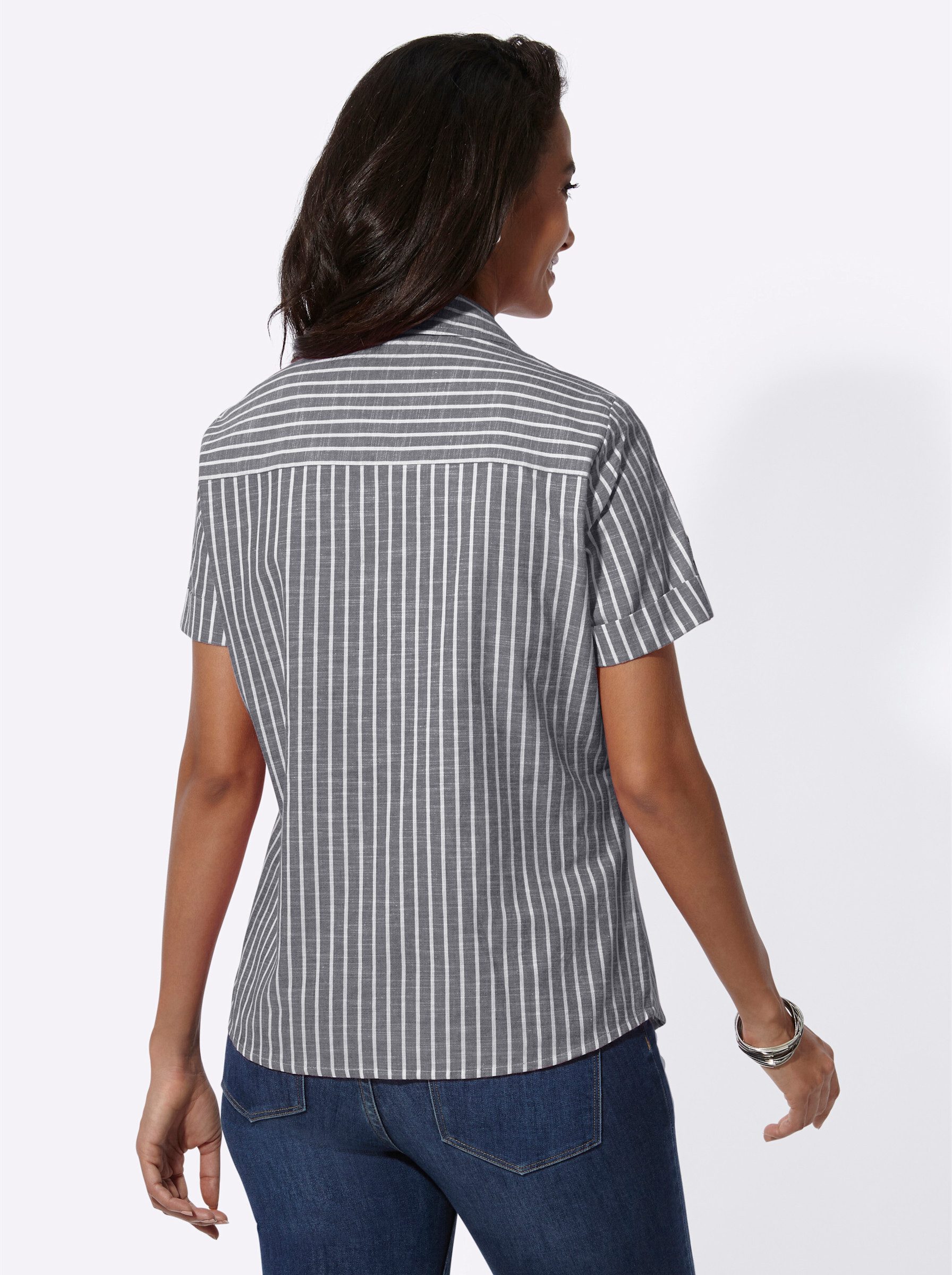 Witt Klassische Bluse Streifenbluse Kurzarm günstig online kaufen