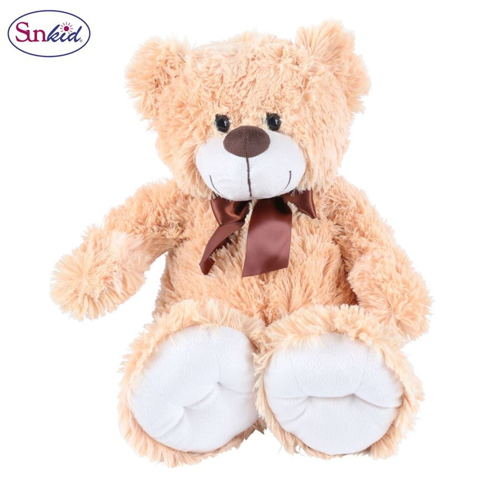 BURI Kuscheltier Plüsch-Teddybär kuschelweiches cremefarben flauschiger Stofftier