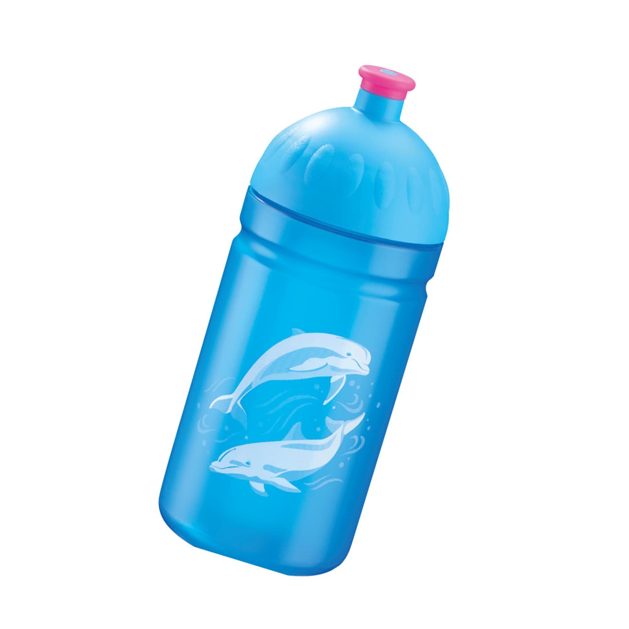 Step by Step Trinkflasche 0,5 l, für Kindergarten und Schule Dolphin Pippa, Blau