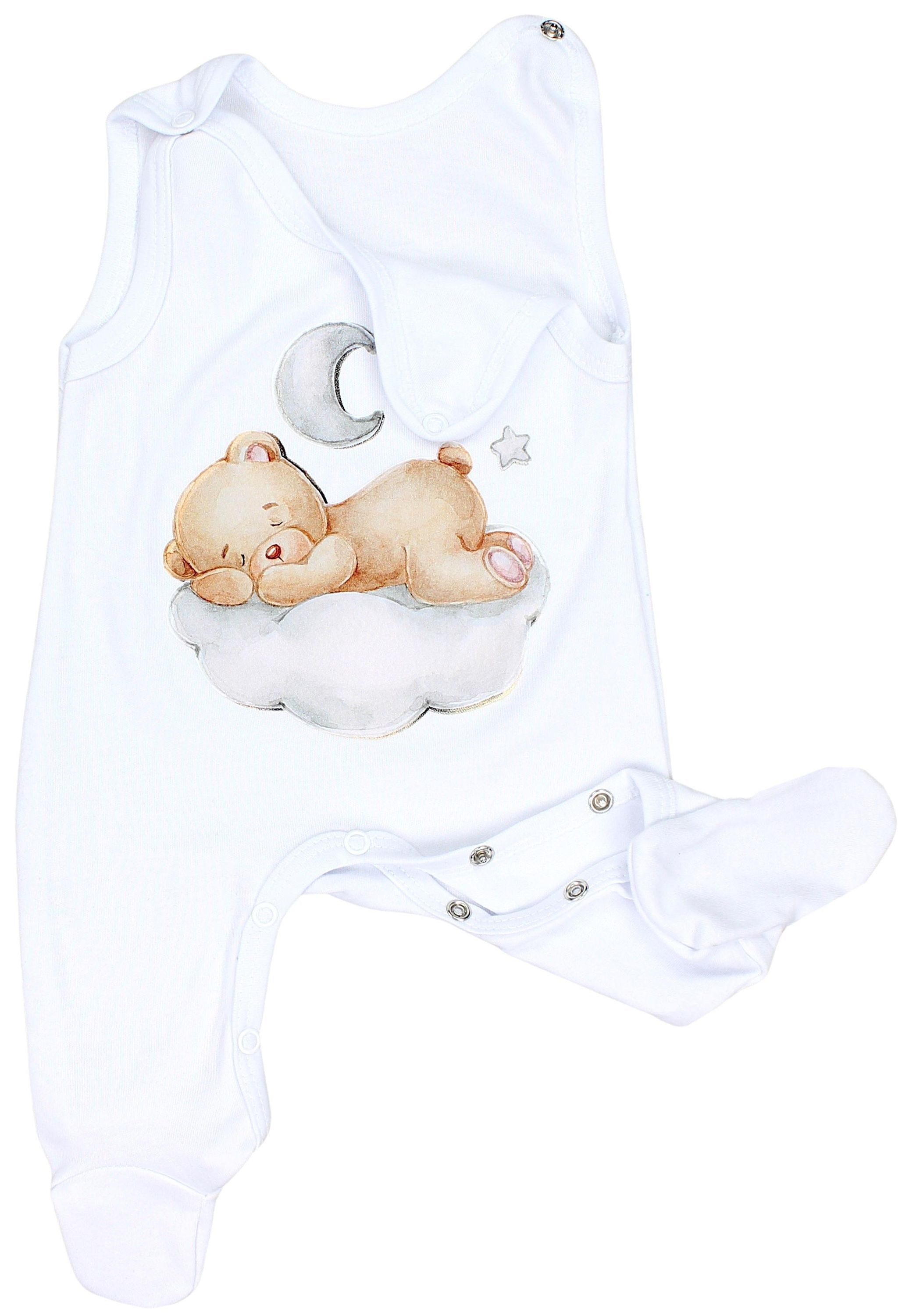 TupTam Strampler TupTam Baby Mädchen Jungen Strampler mit Langarmshirt Aufdruck Spruch