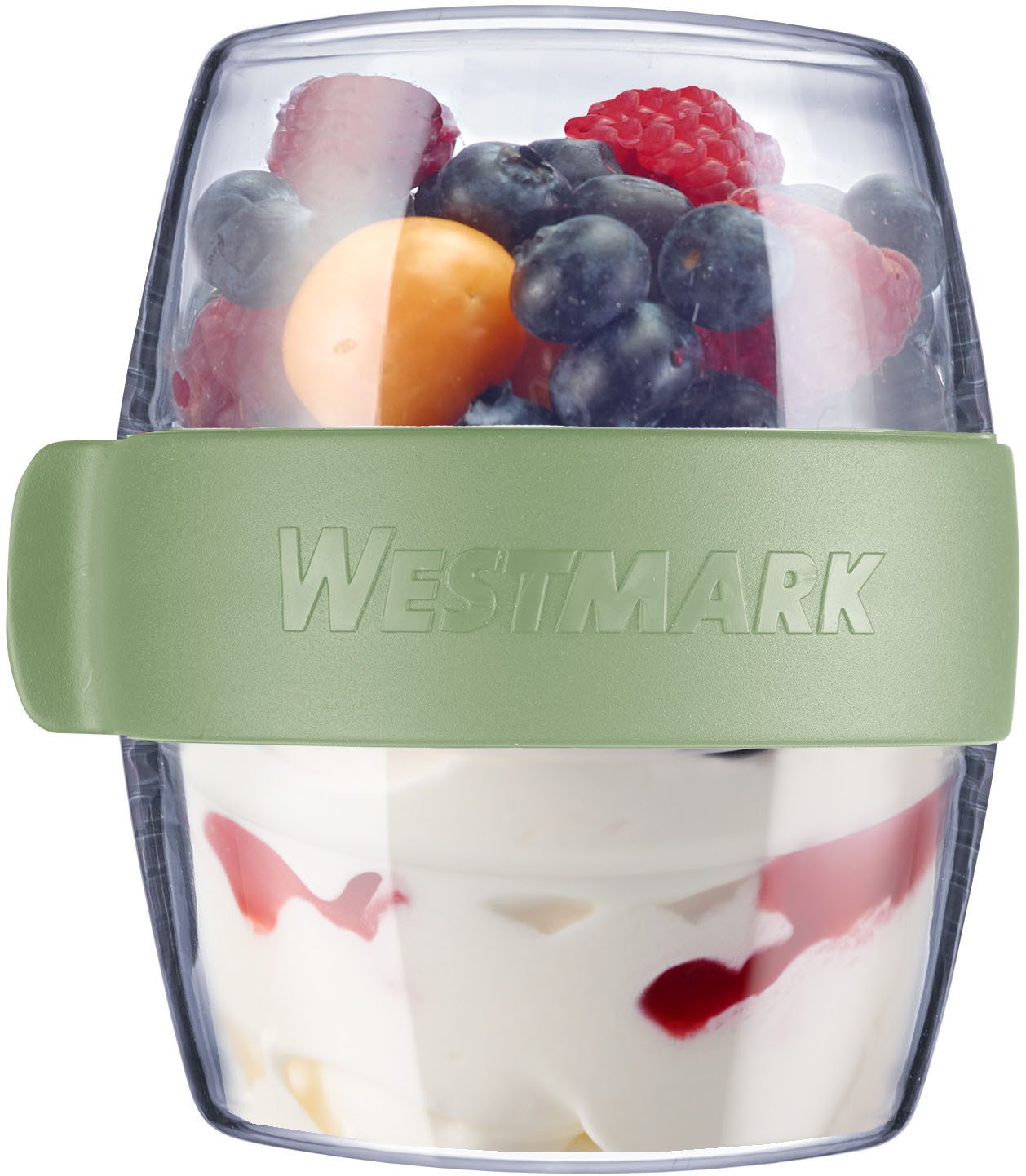 WESTMARK Lunchbox Pocketbox »Maxi«, 700 ml, Kunststoff, (1-tlg), Meal-Prep Dose to go, 2 x 350 ml, für Joghurt, Obst, Gemüse