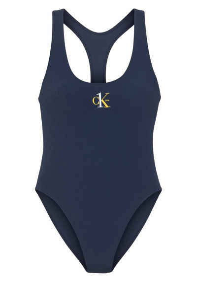 Calvin Klein Swimwear Badeanzug mit Calvin Klein Logo-Monogramm