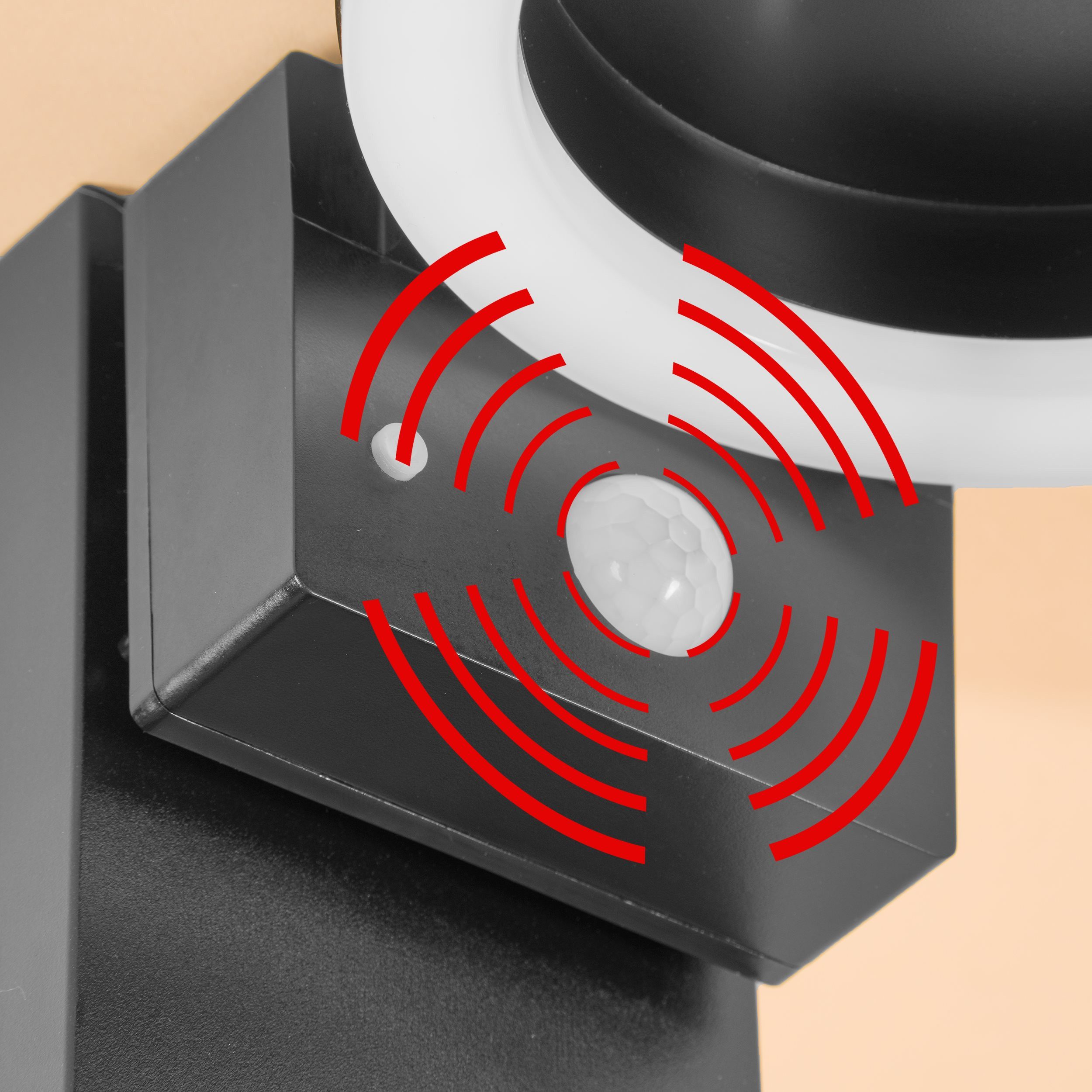 esotec LED Gartenleuchte Solar PIR Standleuchte DIANA H=80cm, ALUMINIUM, 3 Modi, 40 LEDs 102599