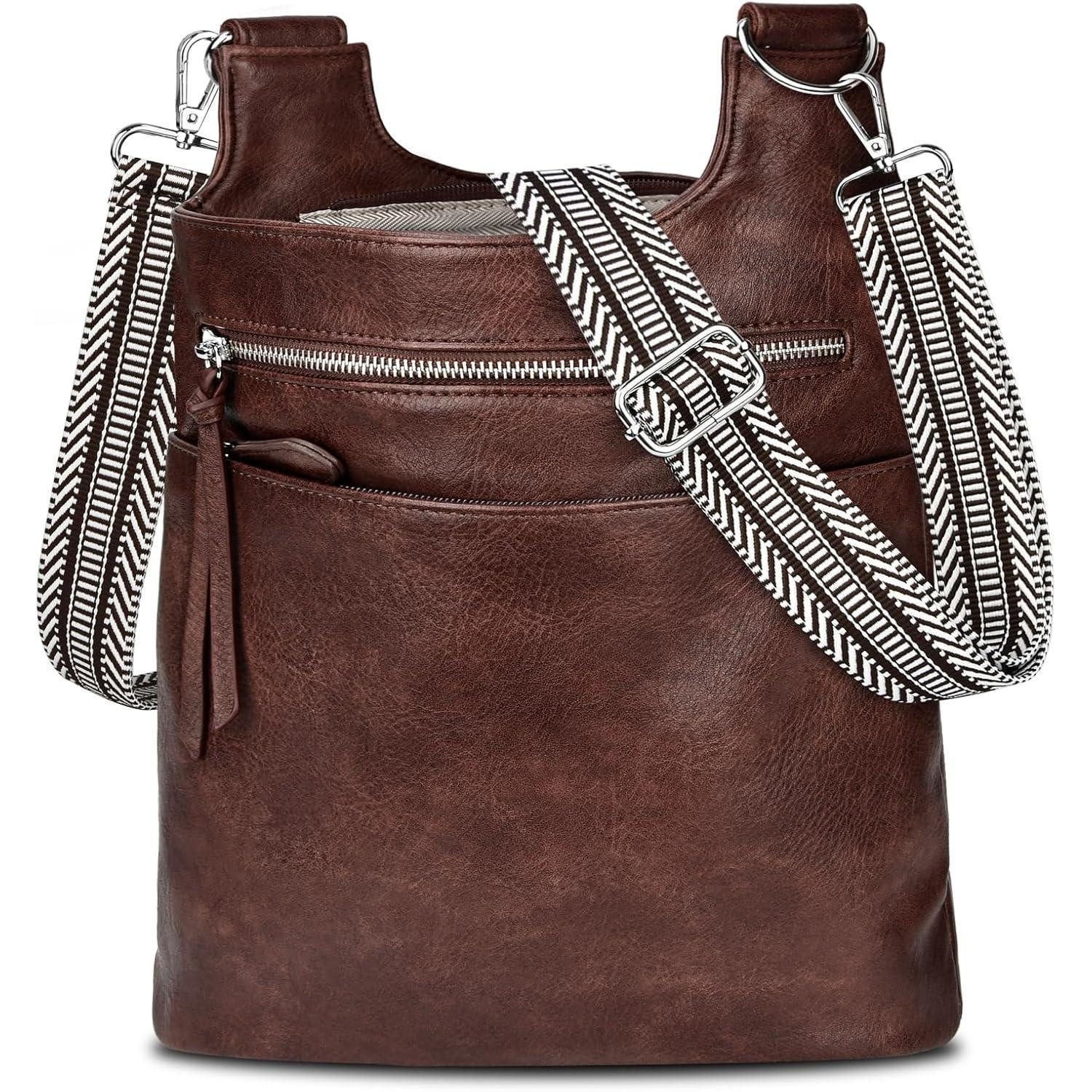 Umhängetasche Umhängetasche Damen Mittelgroß Stylisches PU Leder Crossbody