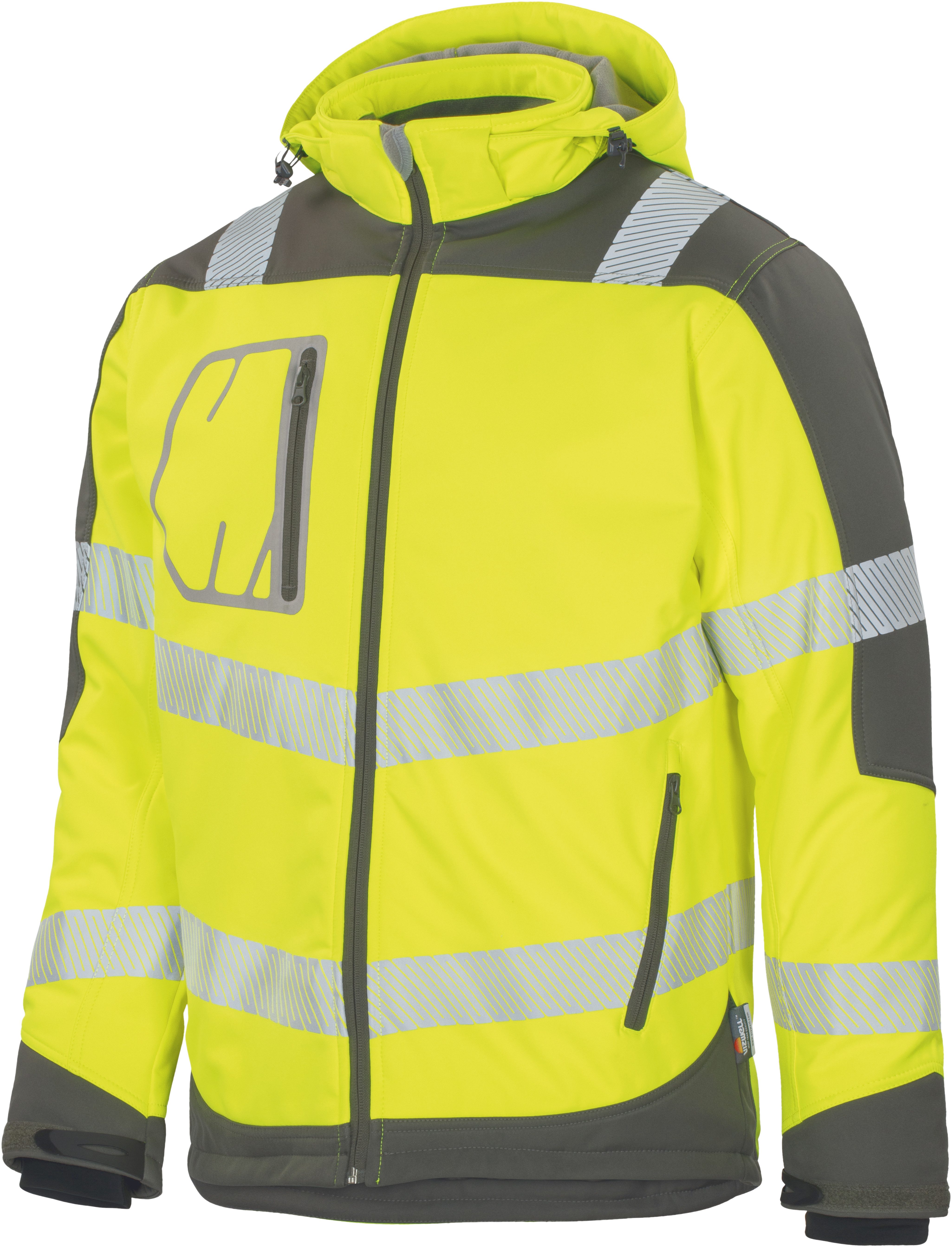 vizwell Softshelljacke Herren Warnschutz Winter-Softshelljacke Arbeitsjacke günstig online kaufen