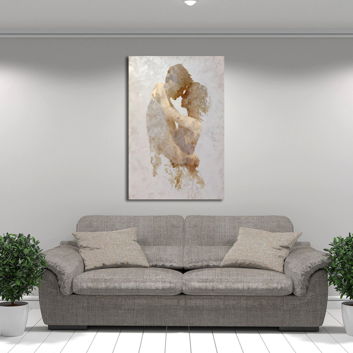 Artedinoi Leinwandbild Minimalistisches Figuren abstrakt Wandbild Leinwandbild Kunstdruck XL, Figuren, minimalistisch abstrakt