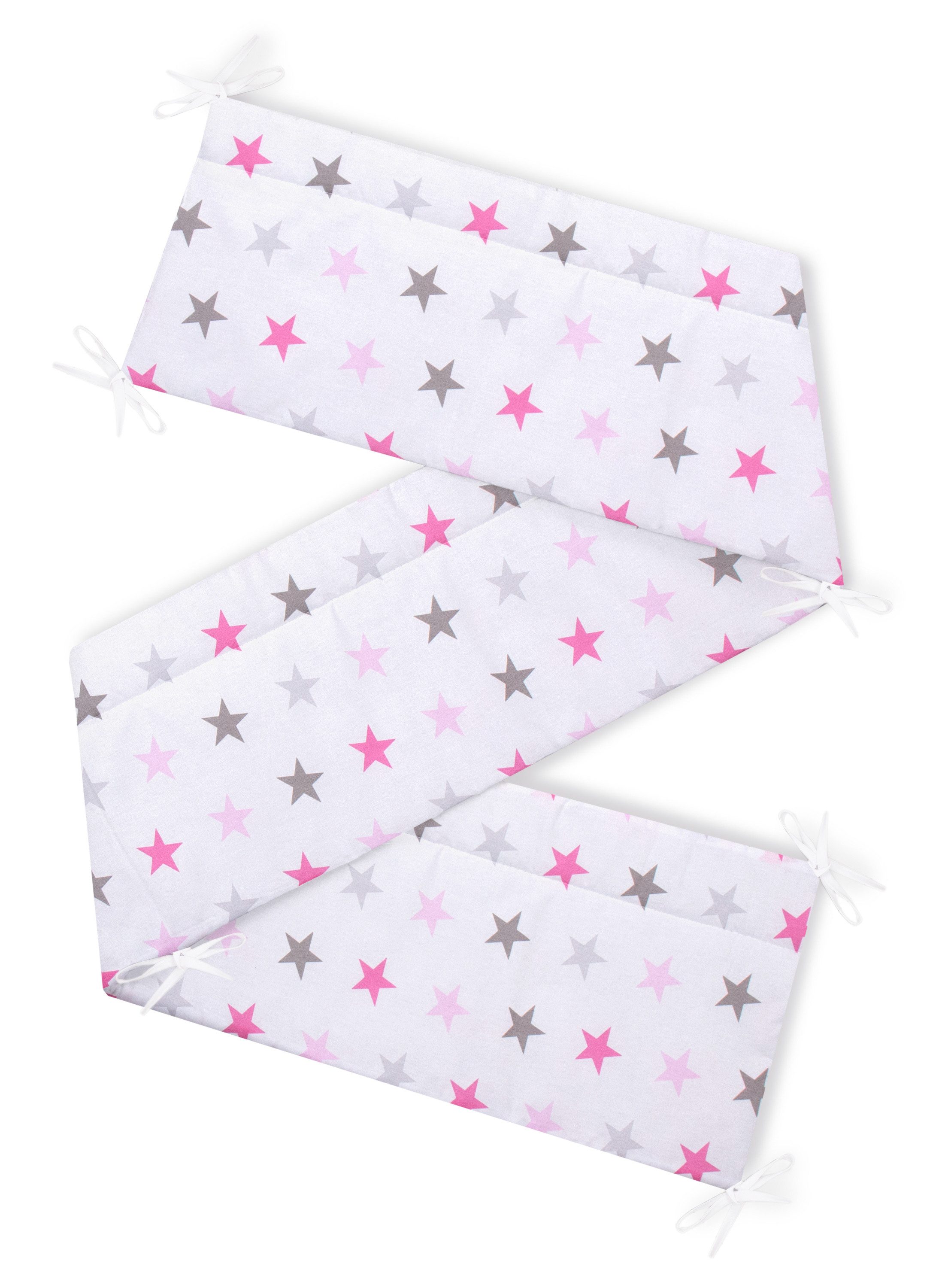 Amilian Bettnestchen Bettumrandung Kopfschutz 210x30 cm für Kinderbett 140x70 geeignet, (Nestchen, Kantenschutz), Bettausstattung