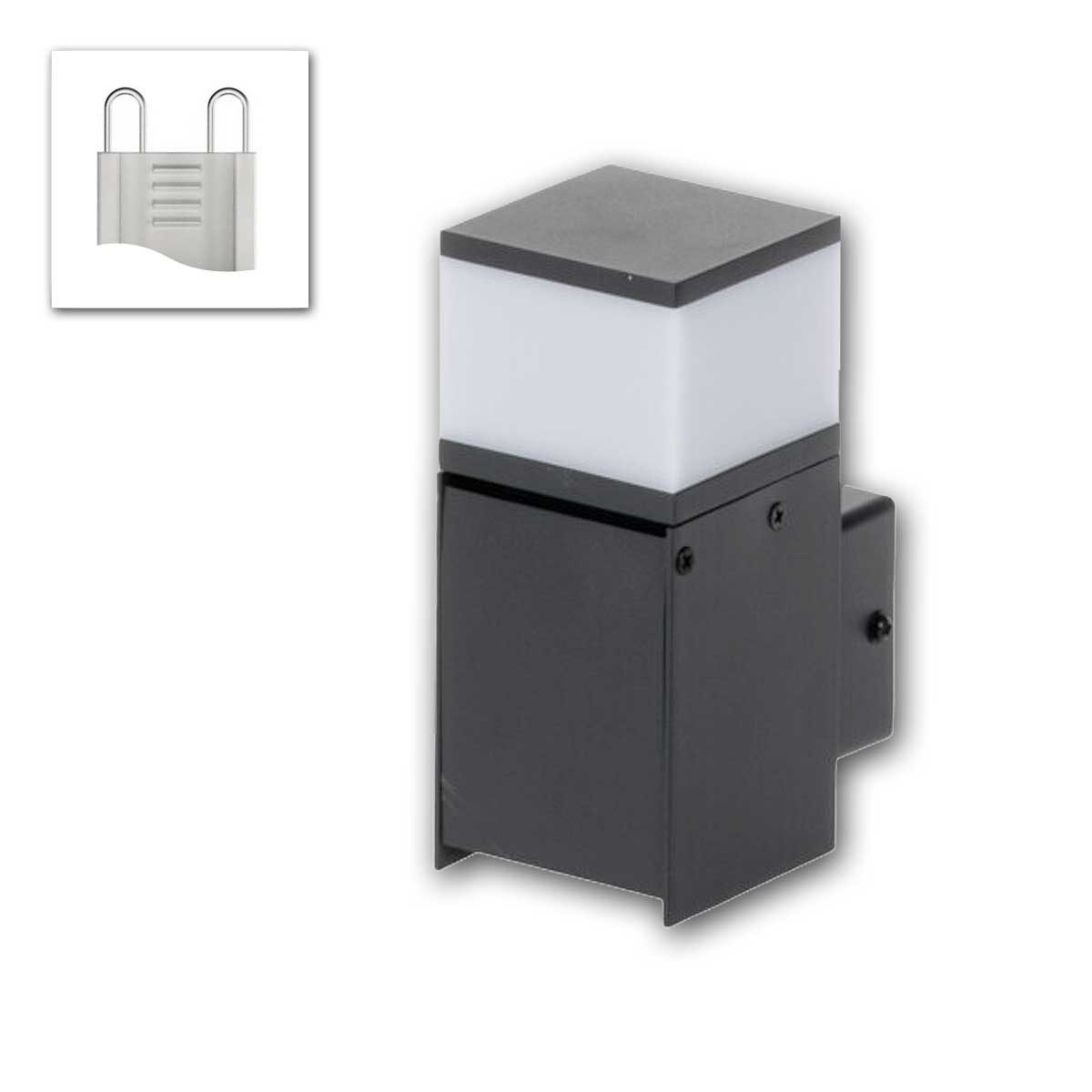 Kanlux LED Wandleuchte Außenleuchte DASTEN Wandleuchte EL16 S, G9, IP44