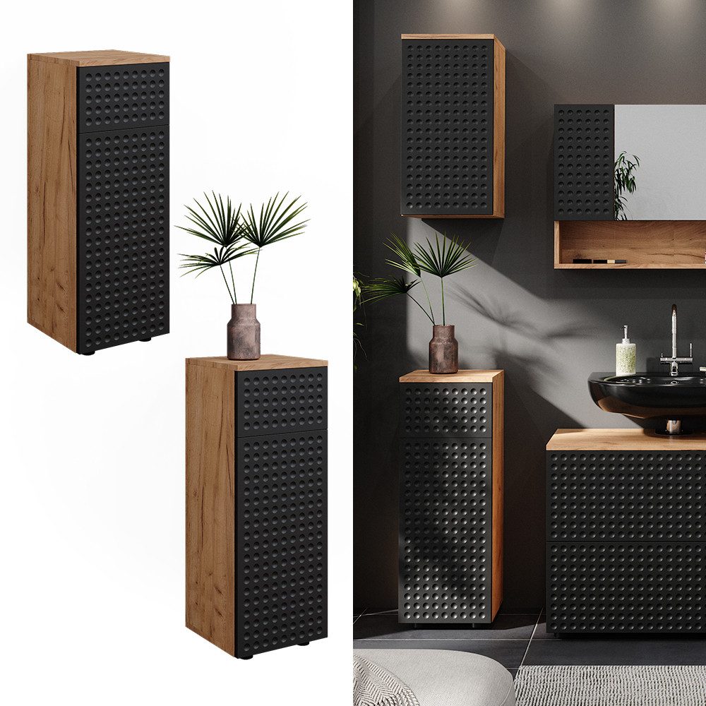 Vicco Midischrank Irma, Goldkraft Eiche/Anthrazit, 30 günstig online kaufen