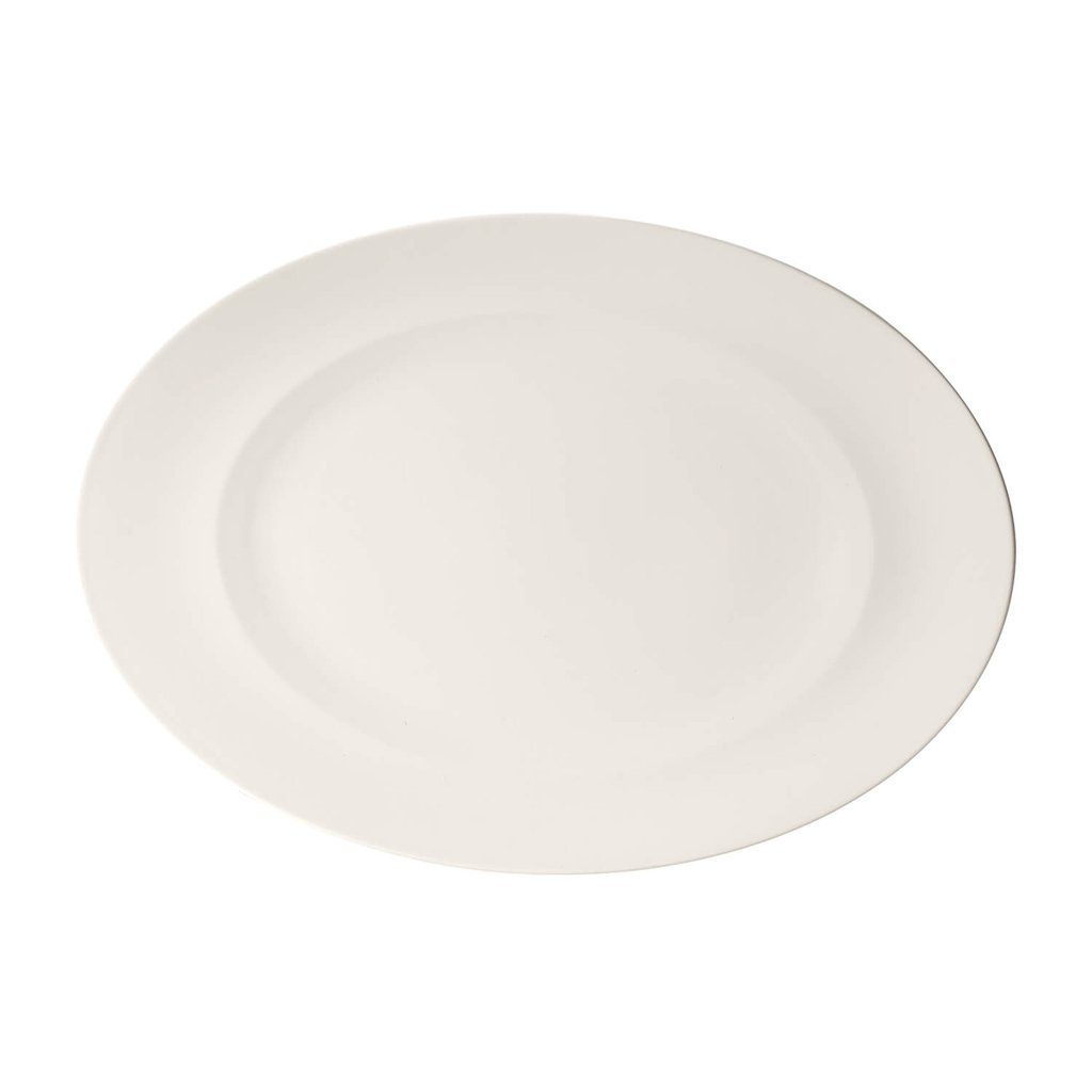 Villeroy & Boch Servierplatte For Me ovale Platte, Porzellan, (1-tlg), Premium Porcelain, spülmaschinenfest, Made in Germany