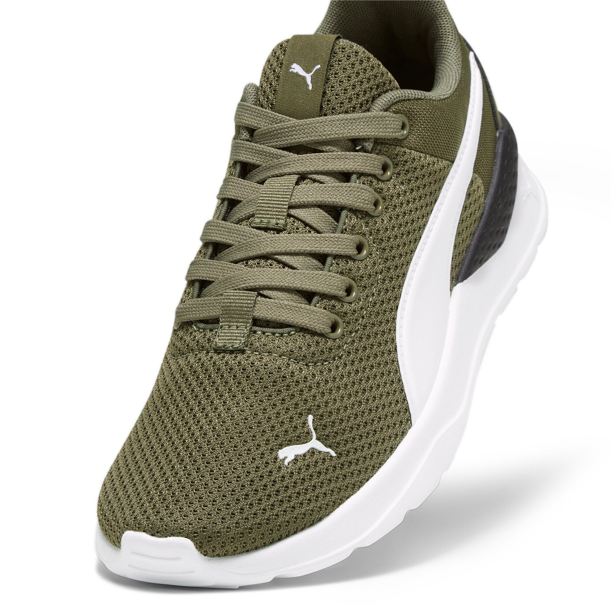 White Drab Olive Laufschuh PUMA Green Anzarun Lite Jugendliche Sneakers