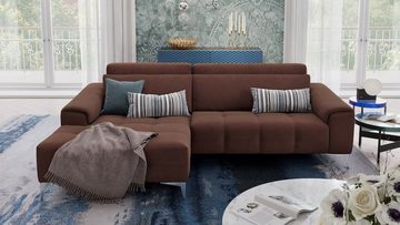 Sofanella Ecksofa Ecksofa SALENTO Eckgarnitur Stoffsofa Wohnlandschaft