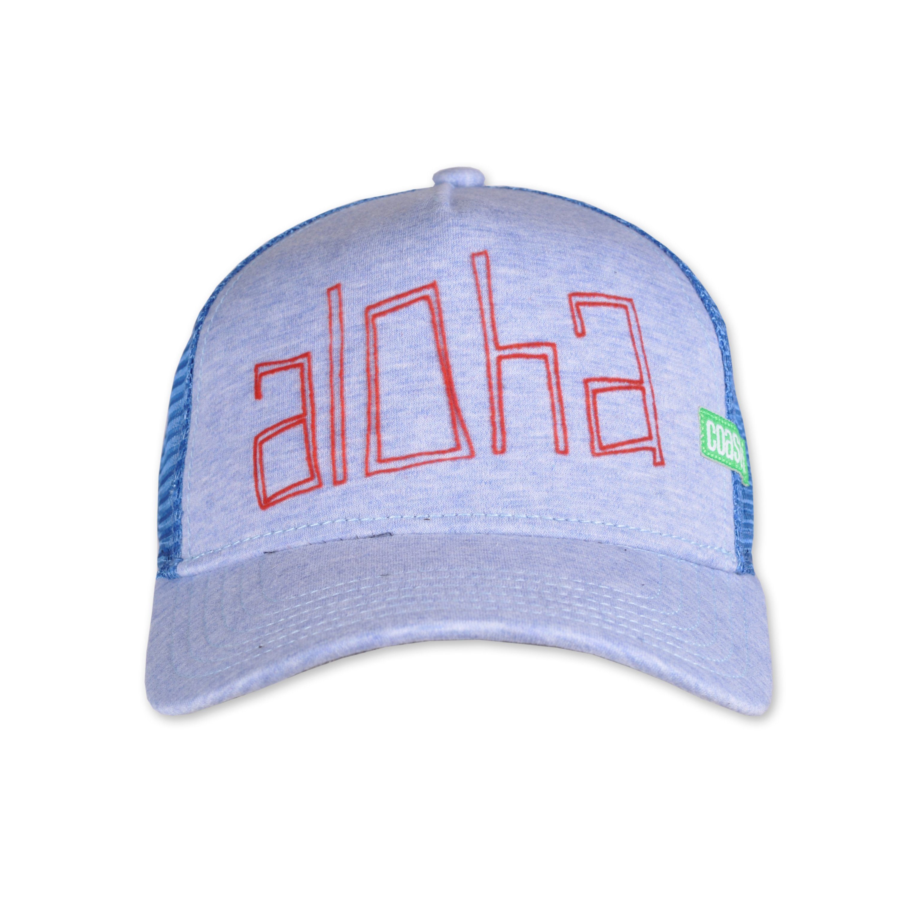 Coastal Trucker Cap Aloha Jersey Blau