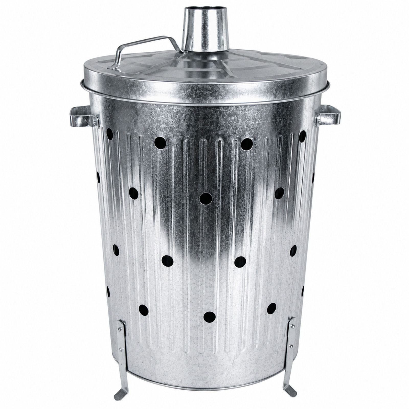 Feuerschale Buri Verbrennungstonne 75l verzinkt Feuerschale Verbrenner