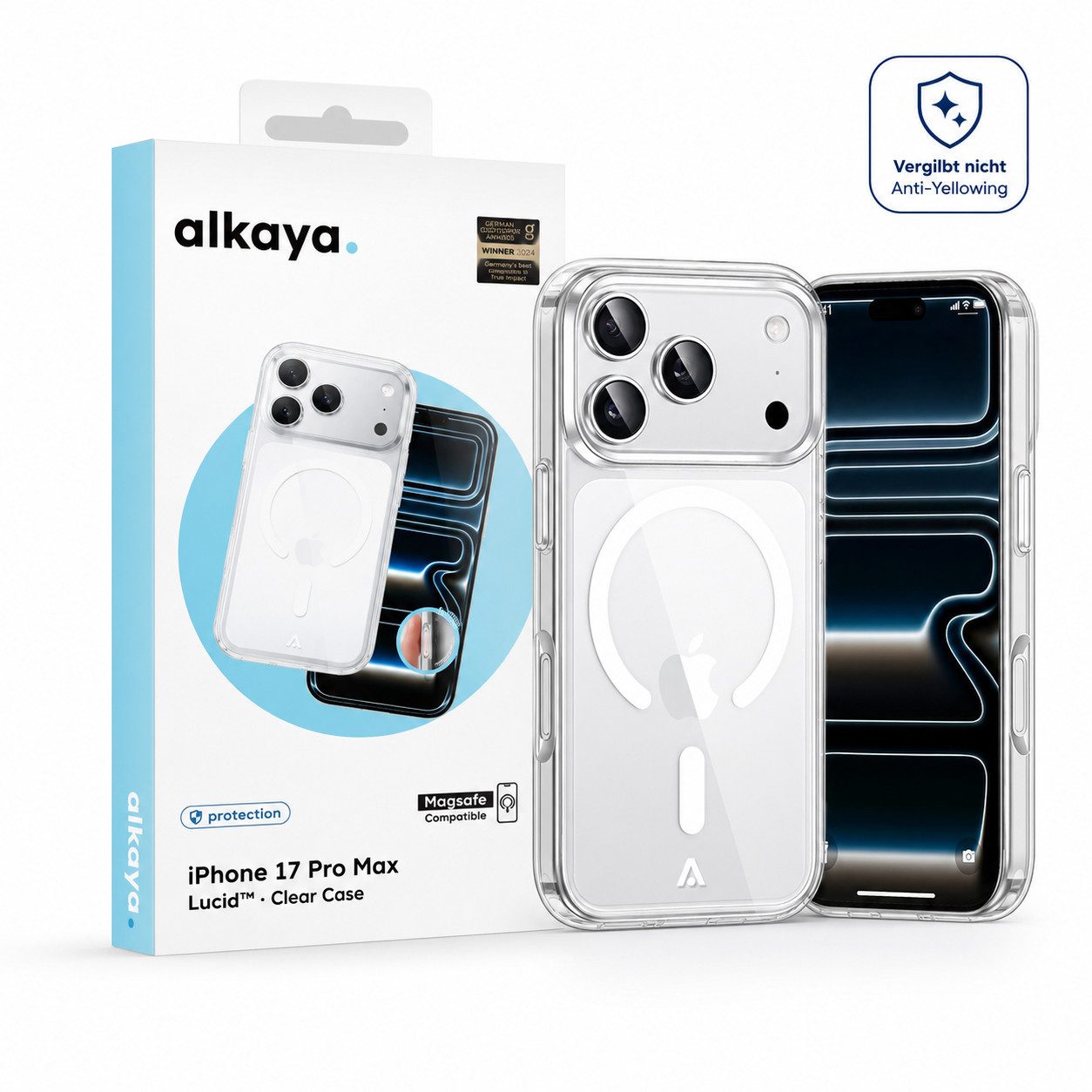 alkaya. Handyhülle Premium Hülle Magsafe Für Apple iPhone Case Magnet Cover Bumper Schutz iPhone 17 Pro Max, Schutzhülle