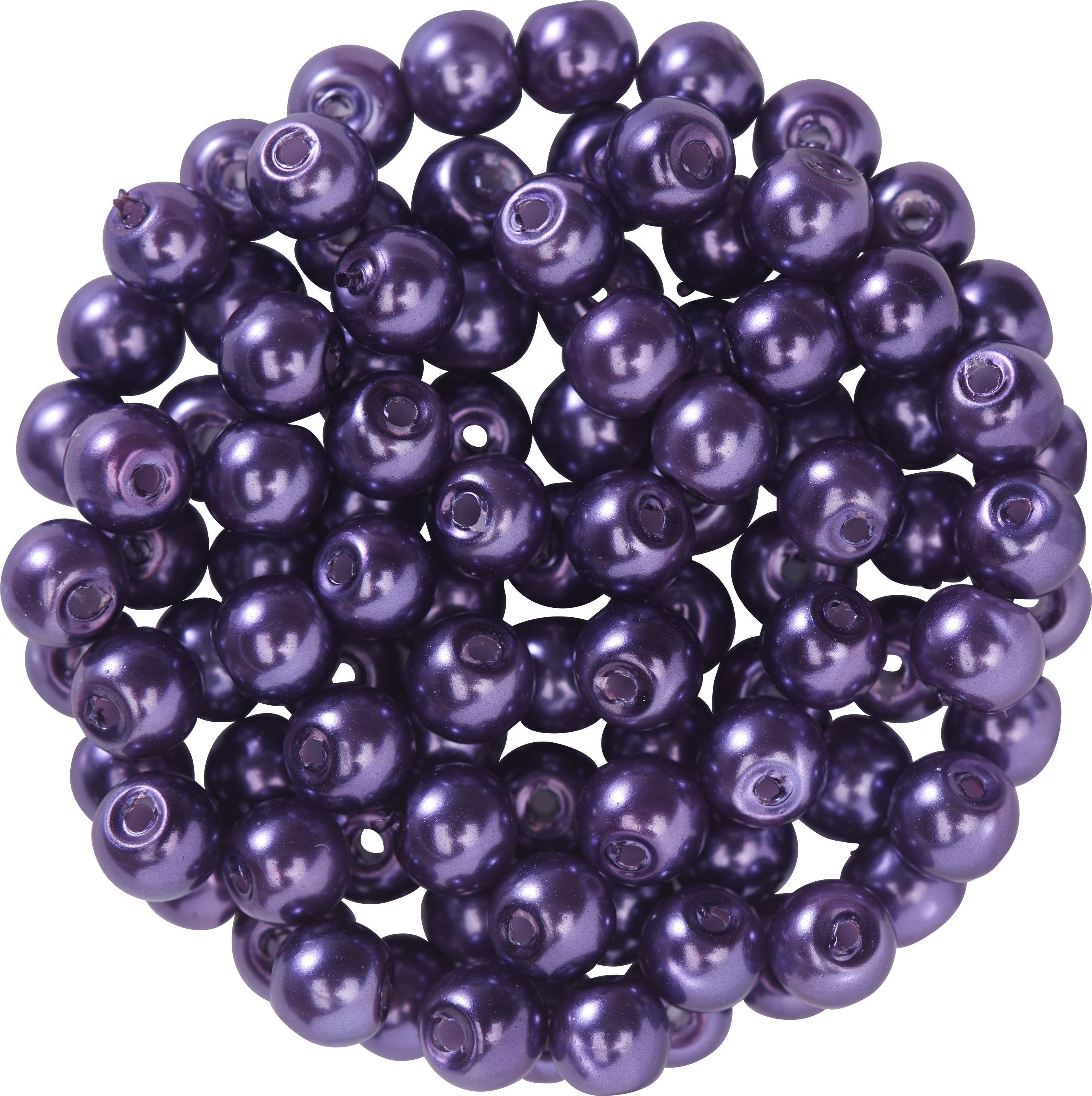 Pracht Bastelperlen, (100-tlg), Ø 4 mm, 100 Stk.