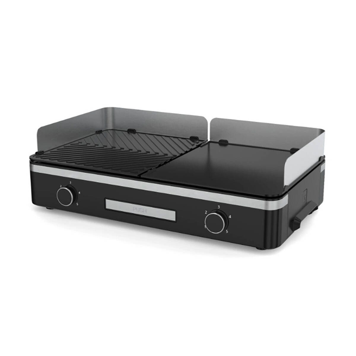 Mr. Gardener Elektrogrill Bakewell, 2400 W, 2400 W, 5 Temperaturstufen, 2 Grillflächen