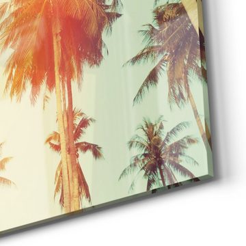 DEQORI Magnettafel 'Palmen mit Farbfilter', Whiteboard Pinnwand beschreibbar