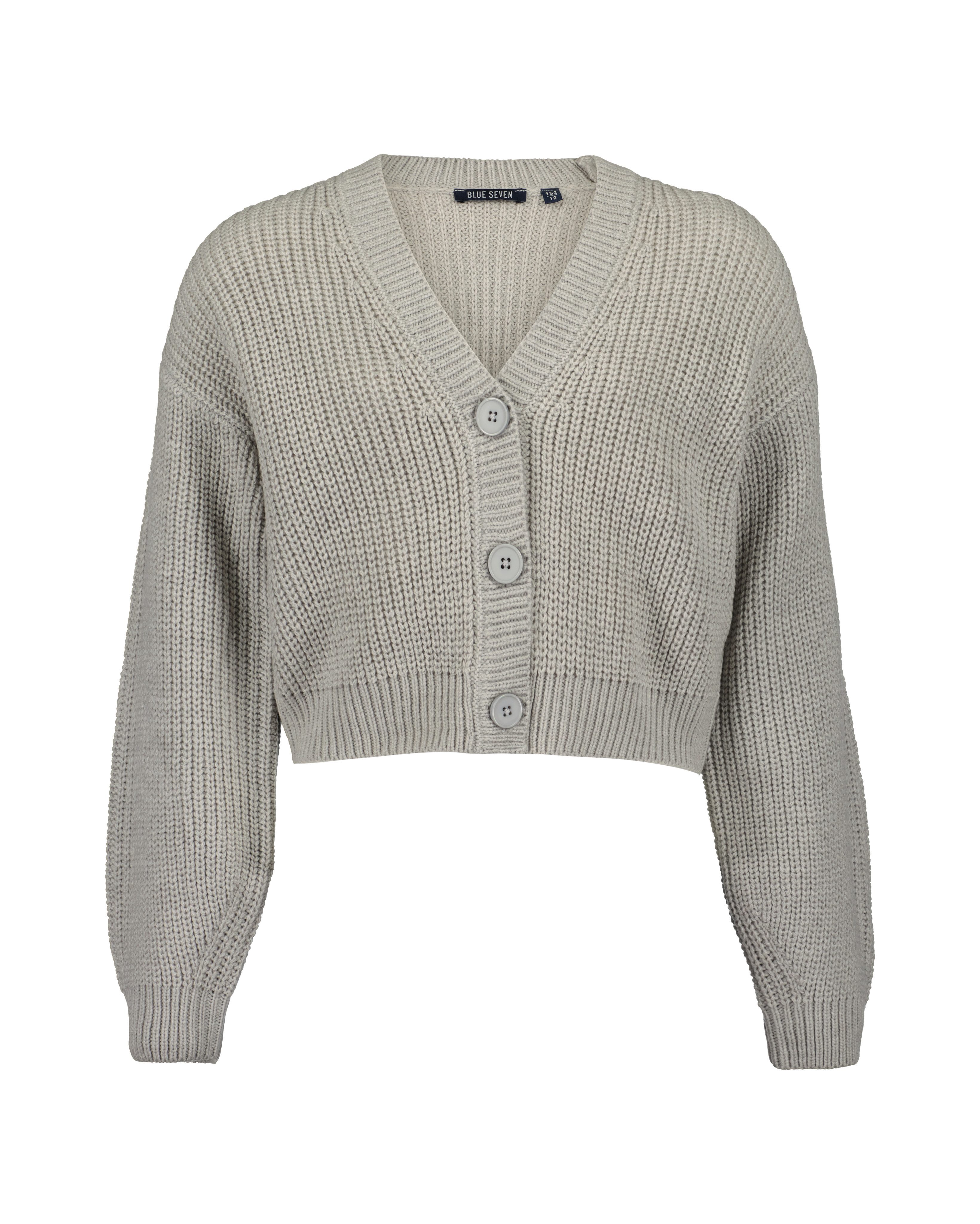 Blue Seven Cardigan in kurzer Form und mit V-Ausschnitt