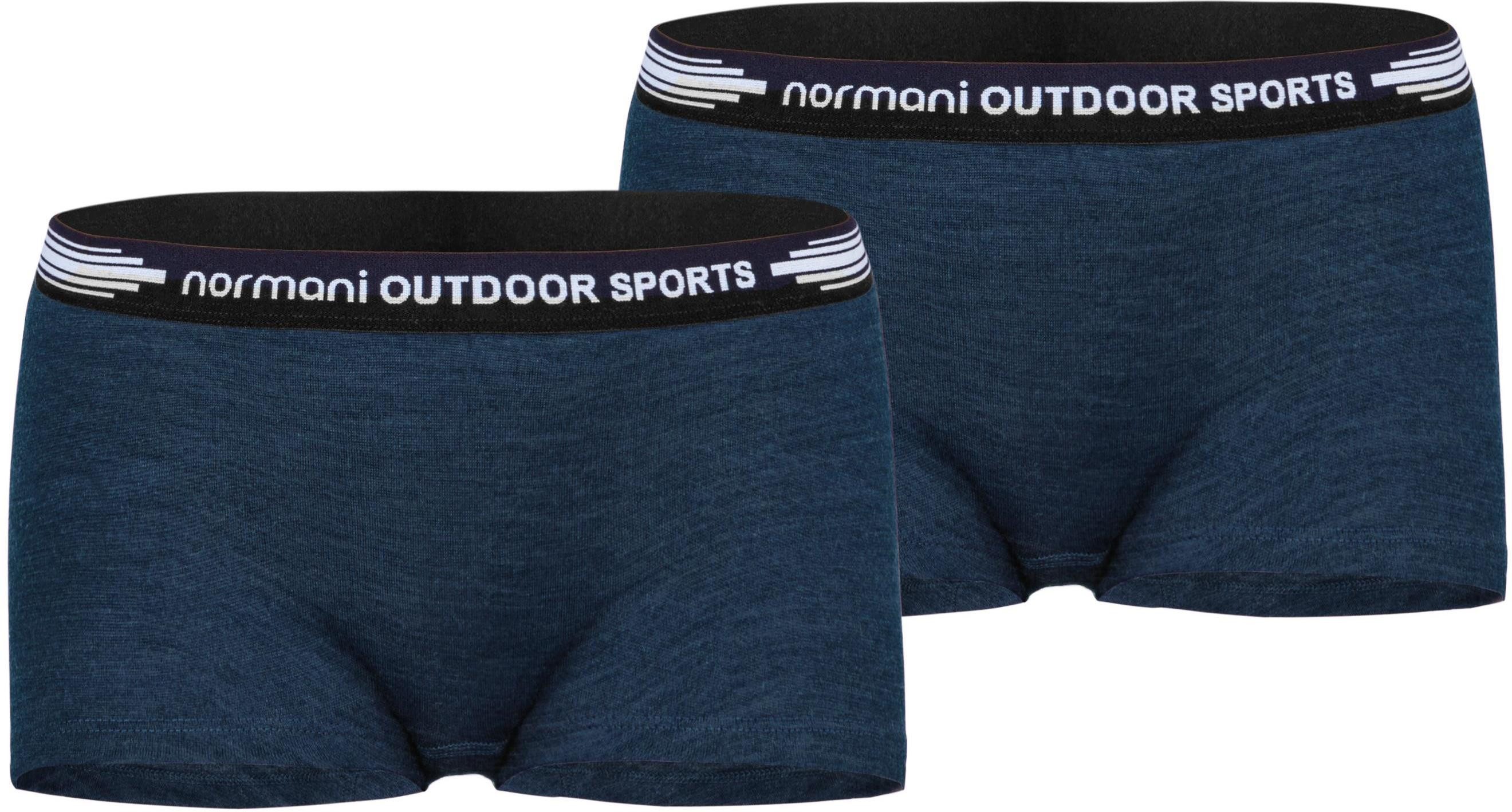 normani Slip 2er Pack Damen Merino Boxershorts Morwell Merino Unterhose Hipster Unterwäsche aus Merinowolle