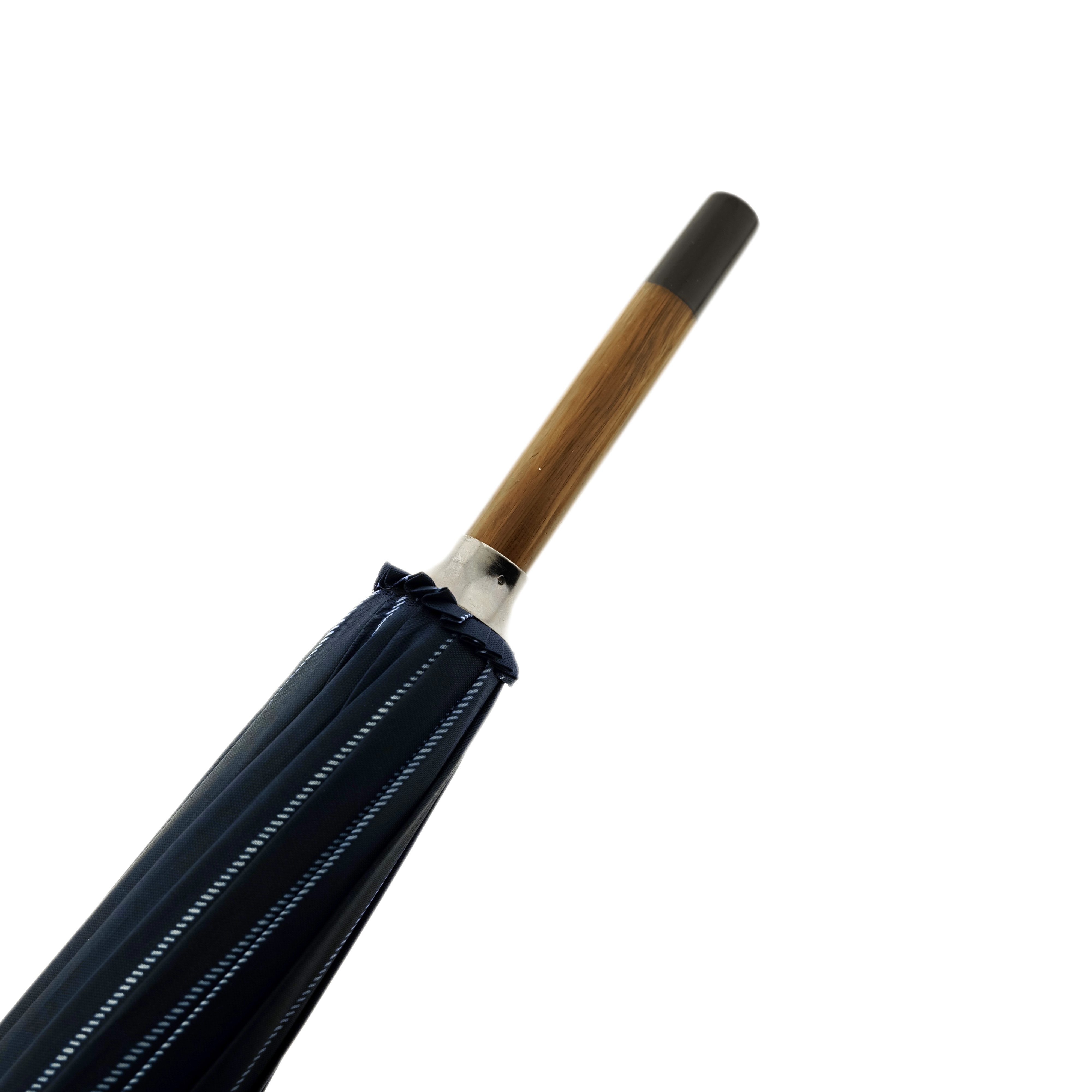 Susino Stockregenschirm mit Holzgriff ø114 cm - Regenschirm, Punkt-Motiv, Automatiköffnung – Bild 4 von 5