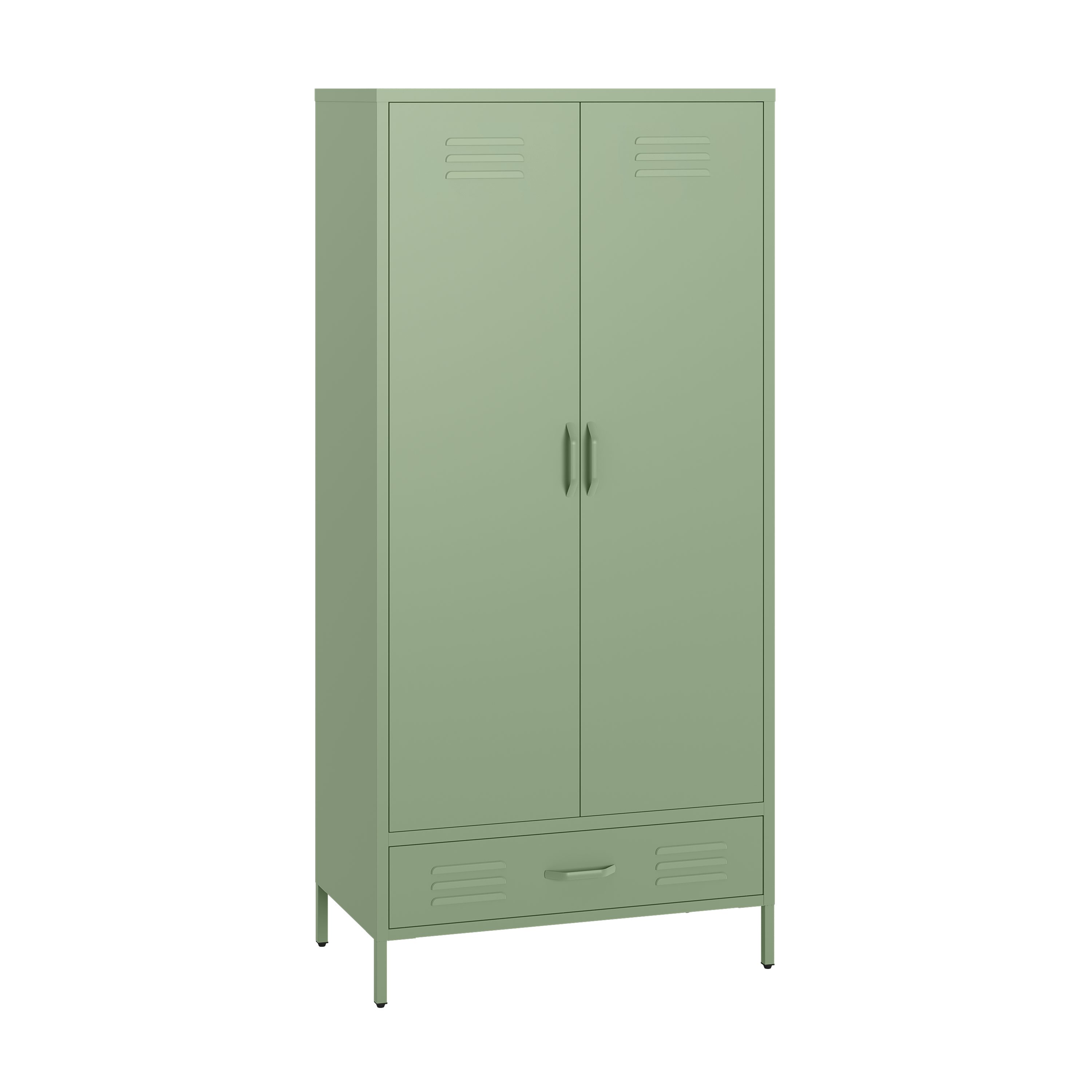 skølm. Kleiderschrank Atria (Metall Kleiderschrank) Doppeltür günstig online kaufen