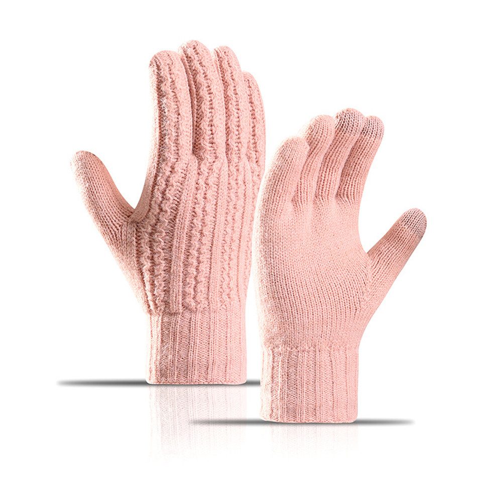 Coonoor Strickhandschuhe Winter Strickhandschuhe, Touchscreen elastische Handschuhe
