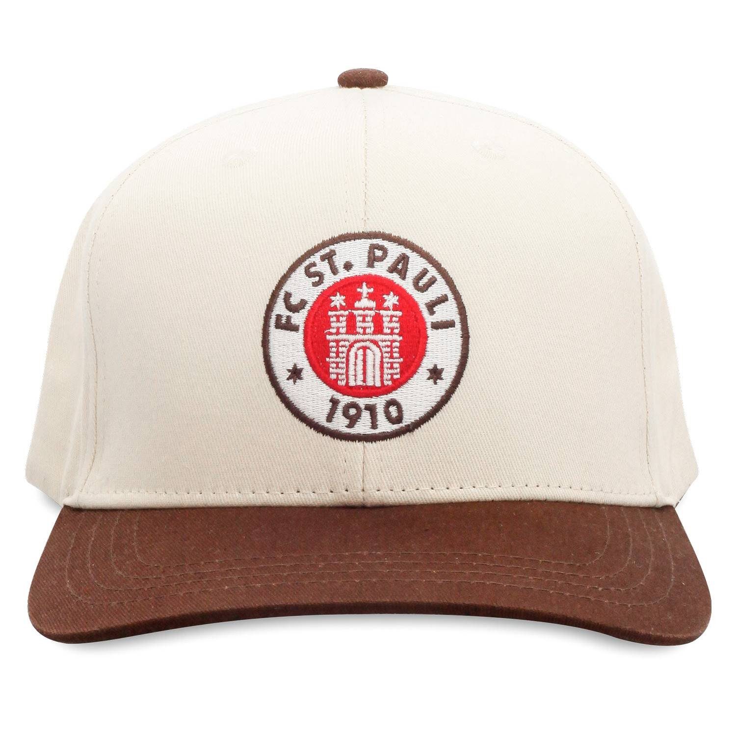 Logo St. Größenverstellbar Baseball (Creme/Braun) Cap Pauli FC