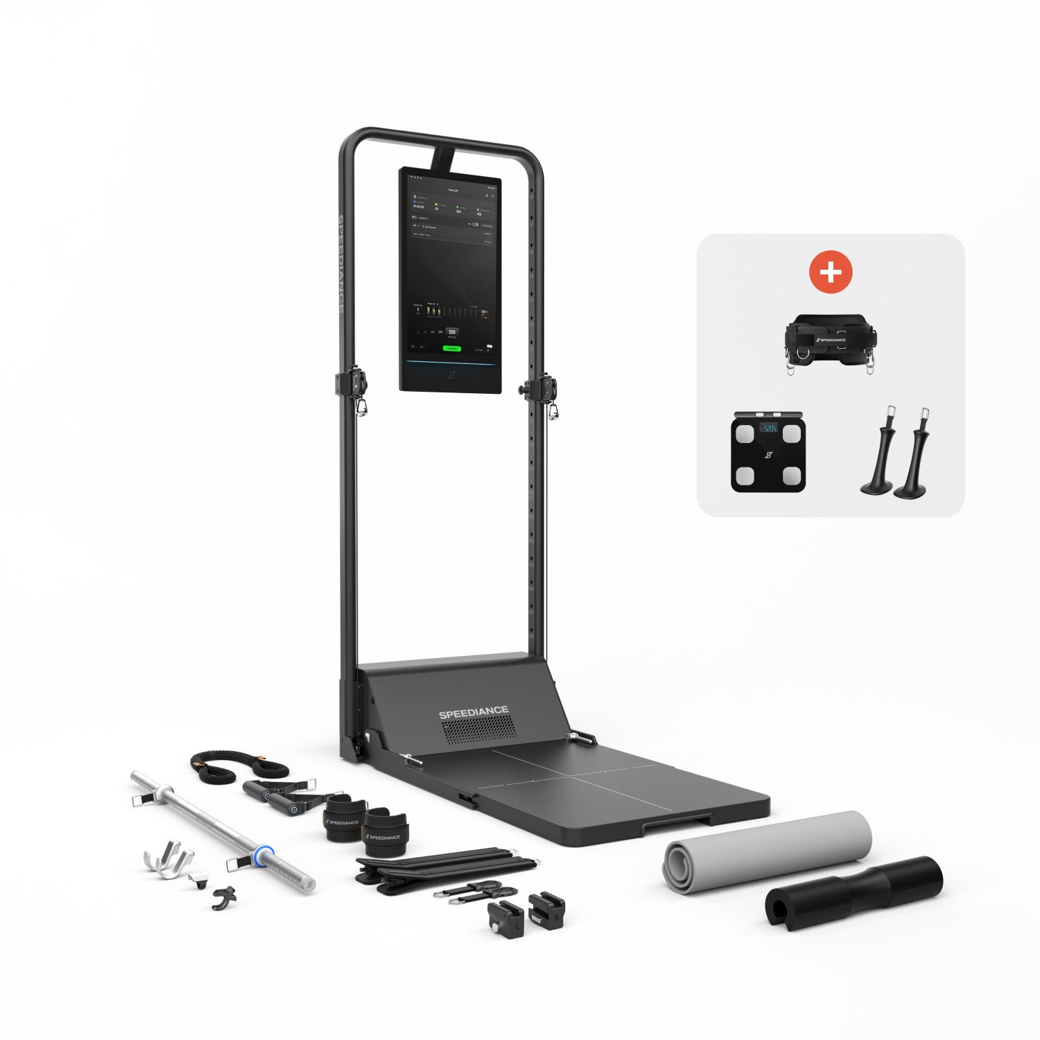SPEEDIANCE Kraftstation Gym Monster 3S, All-in-One-Smart-Home-Gym für Ganzkörpertraining, Multifunktionale Smith-Maschine, Ganzkörper-Krafttrainingsgerät(Basis)