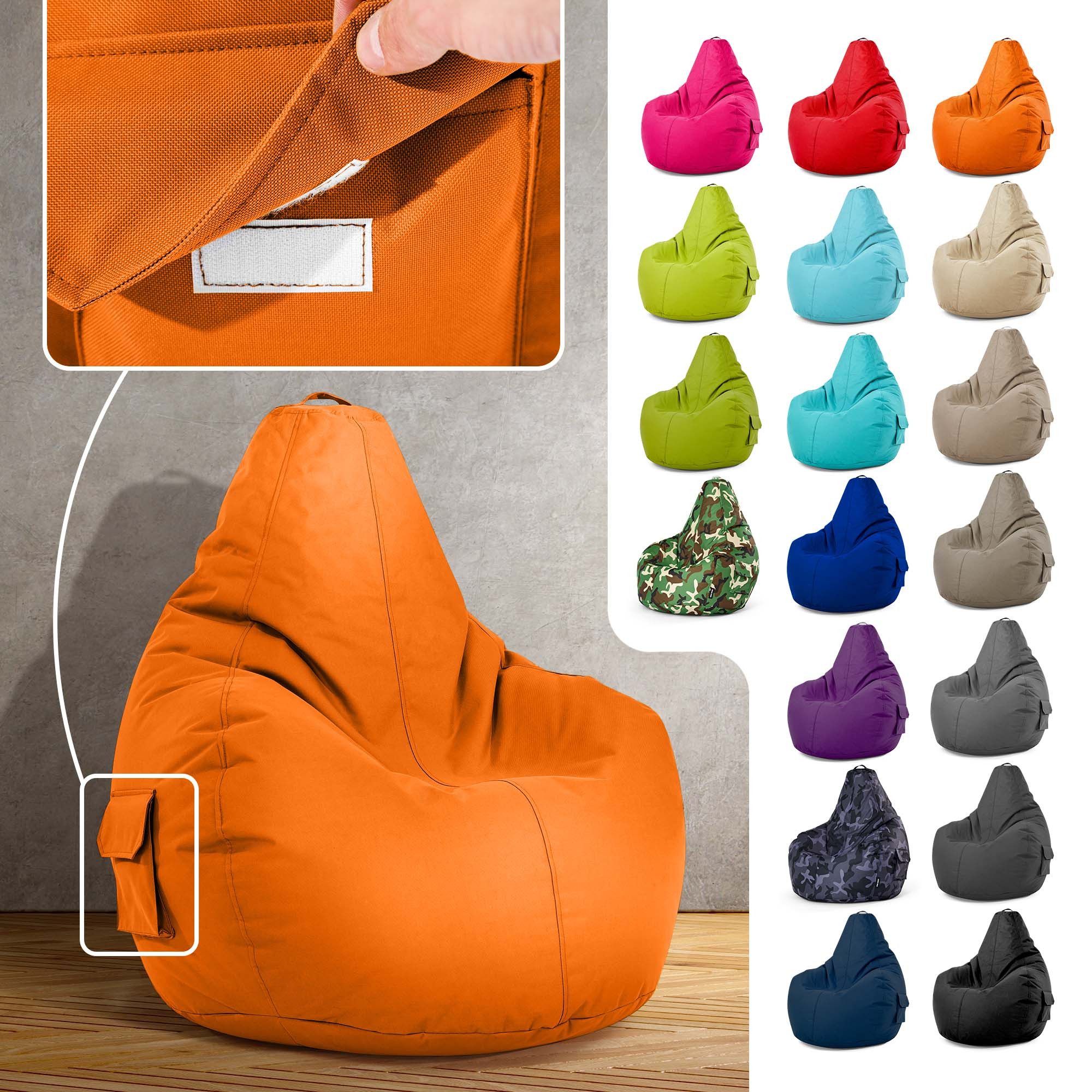 Green Bean Sitzsack Gaming Sitzsack Lounge Chair Cozy (Sitzsack mit Rückenlehne 80x70x90cm - Gaming Chair mit 230L EPS-Perlen Füllung, Kuschelig Weich Waschbar), Bean Bag Bodenkissen Lounge Sitzhocker Relax-Sessel Gamer Gamingstuhl