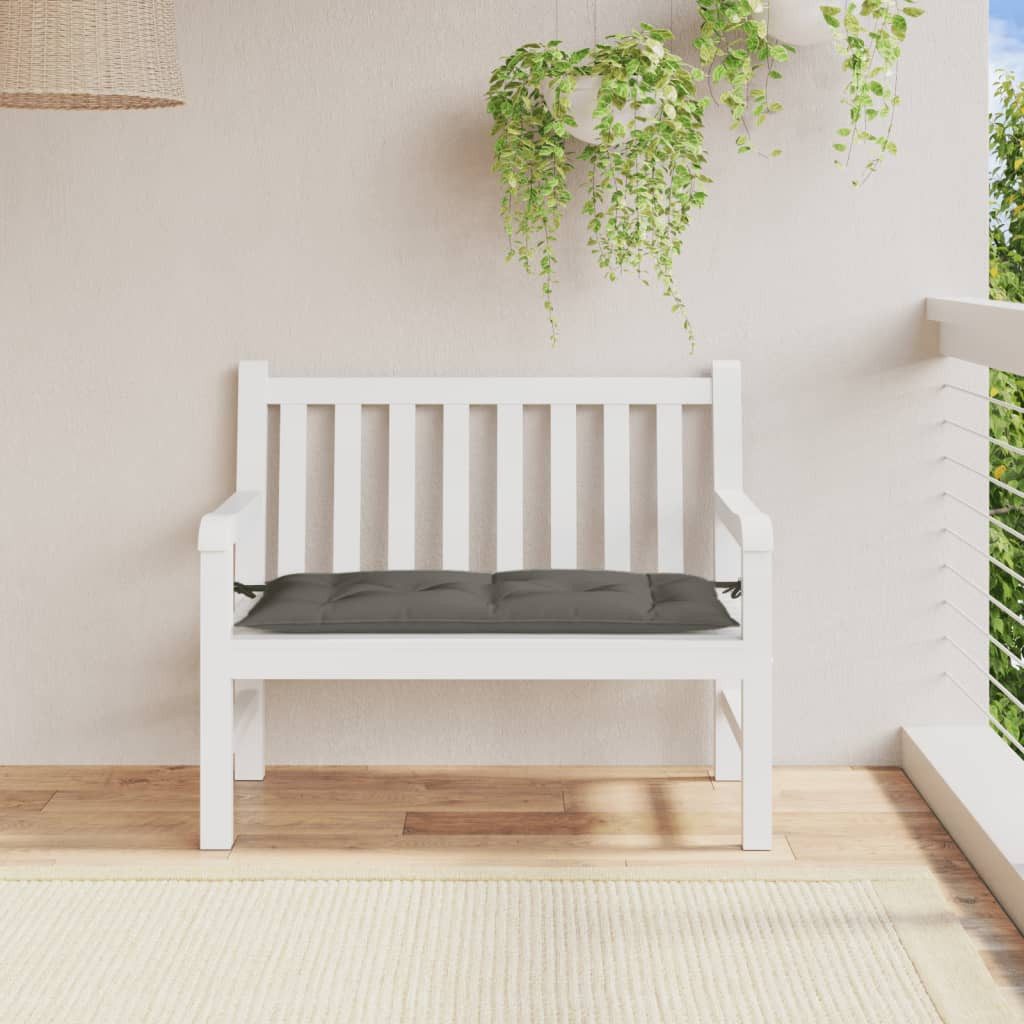 vidaXL Sitzauflage Gartenbank-Auflage Melange Dunkelgrau 100x50x7 günstig online kaufen