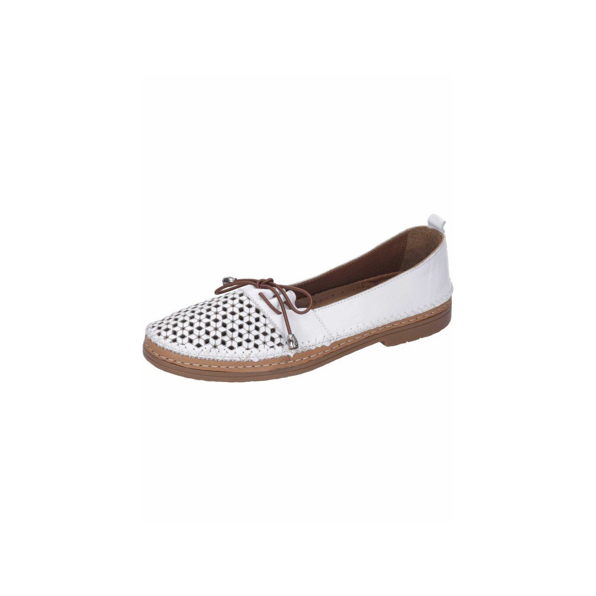 Ester Elenora Slipper für Damen in weiß Slipper (1-tlg)