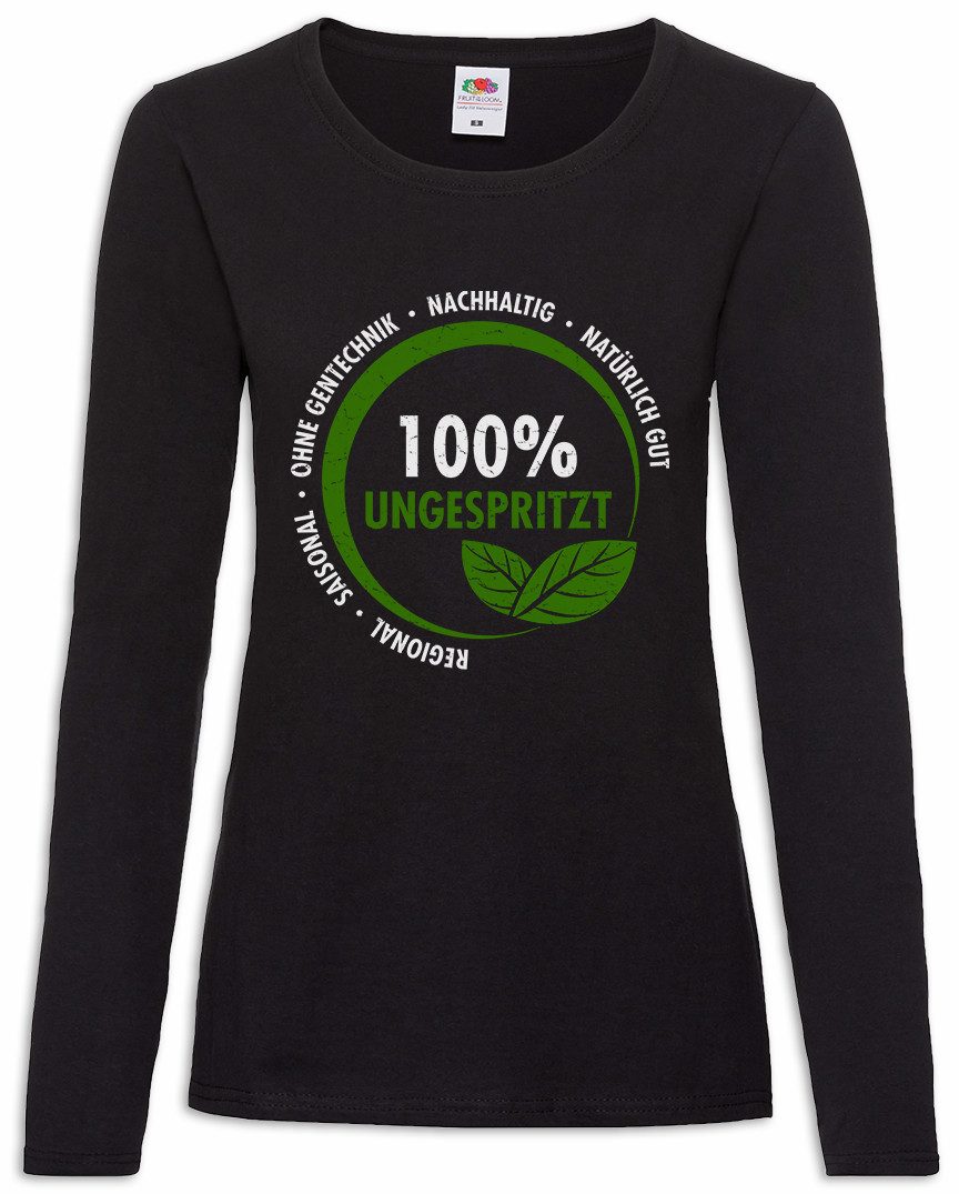 Langarmshirt 100% Ungespritzt Damen Langarmshirt Ernte Vegan Öko Demeter Landwirt