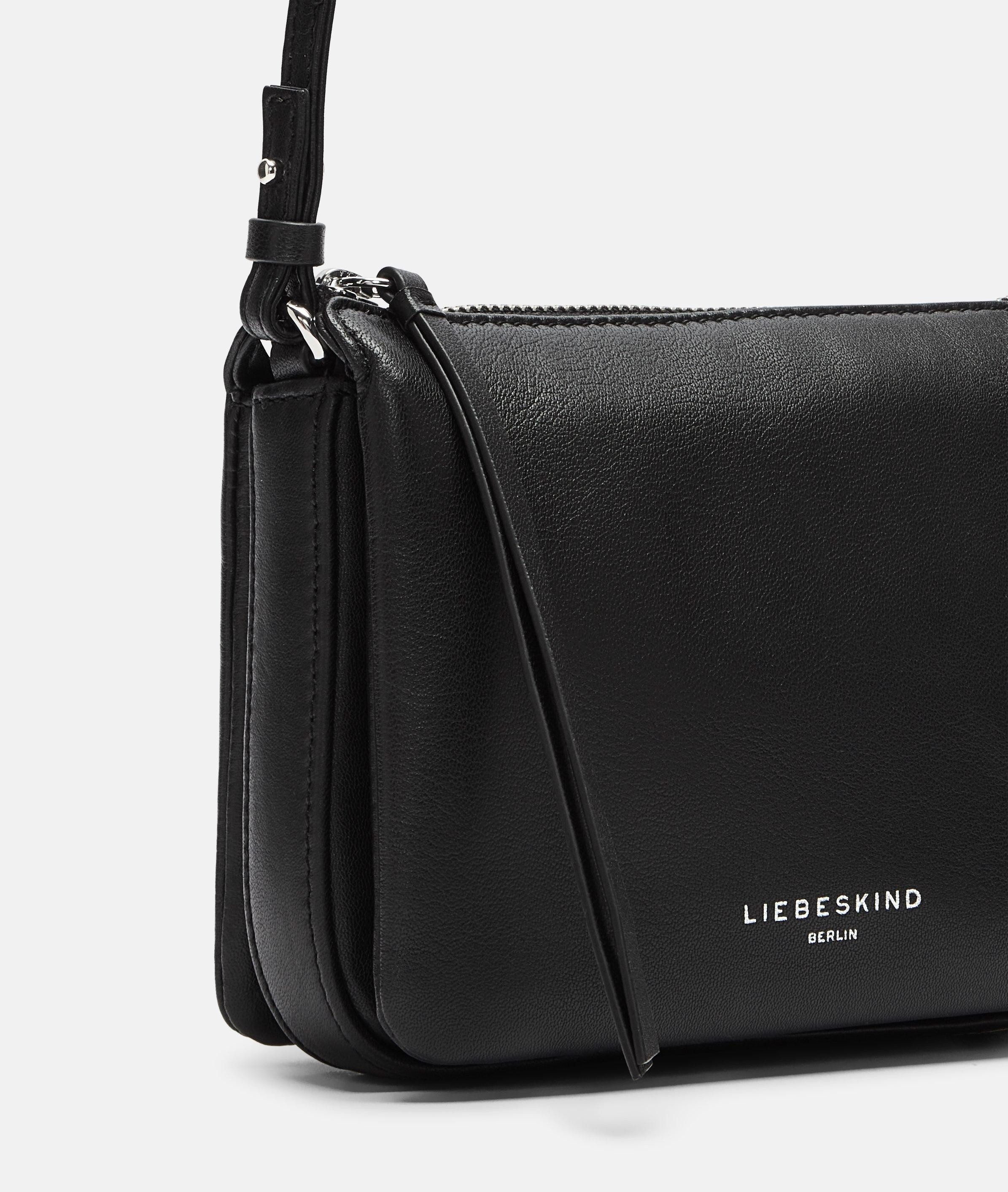 Liebeskind Berlin Umhängetasche Crossbody, Kleine Umhängetasche aus weichem Schafsleder