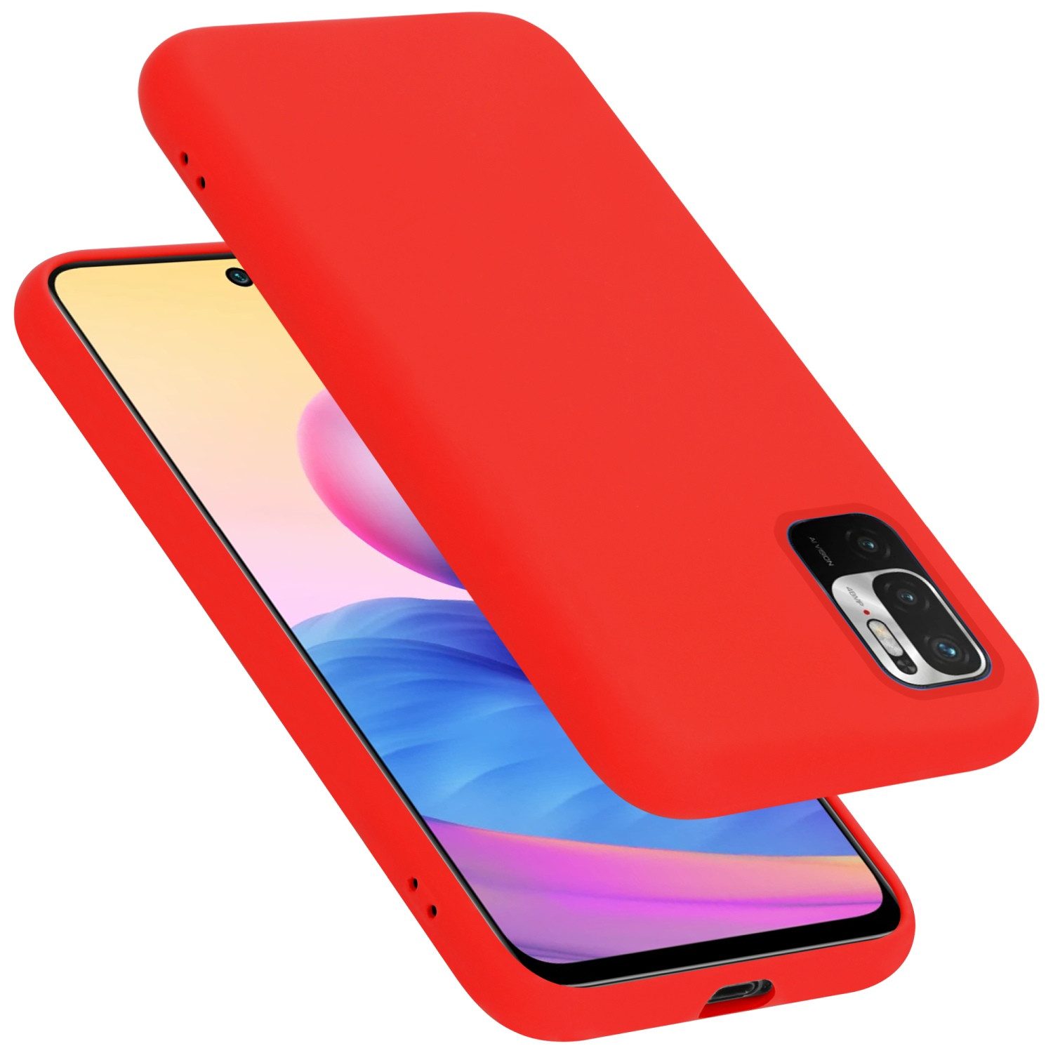 Cadorabo Handyhülle für Xiaomi RedMi NOTE 10 5G / POCO M3 PRO 5G Hülle Xiaomi RedMi NOTE 10 5G / POCO M3 PRO 5G, Flexible Hülle TPU Silikon Schutzhülle Back Cover Case