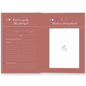LEAF & GOLD Tagebuch Bucket List für Ehepaare, Hochzeitsgeschenk, Buch zur Hochzeit, Geschenk für die Ehe