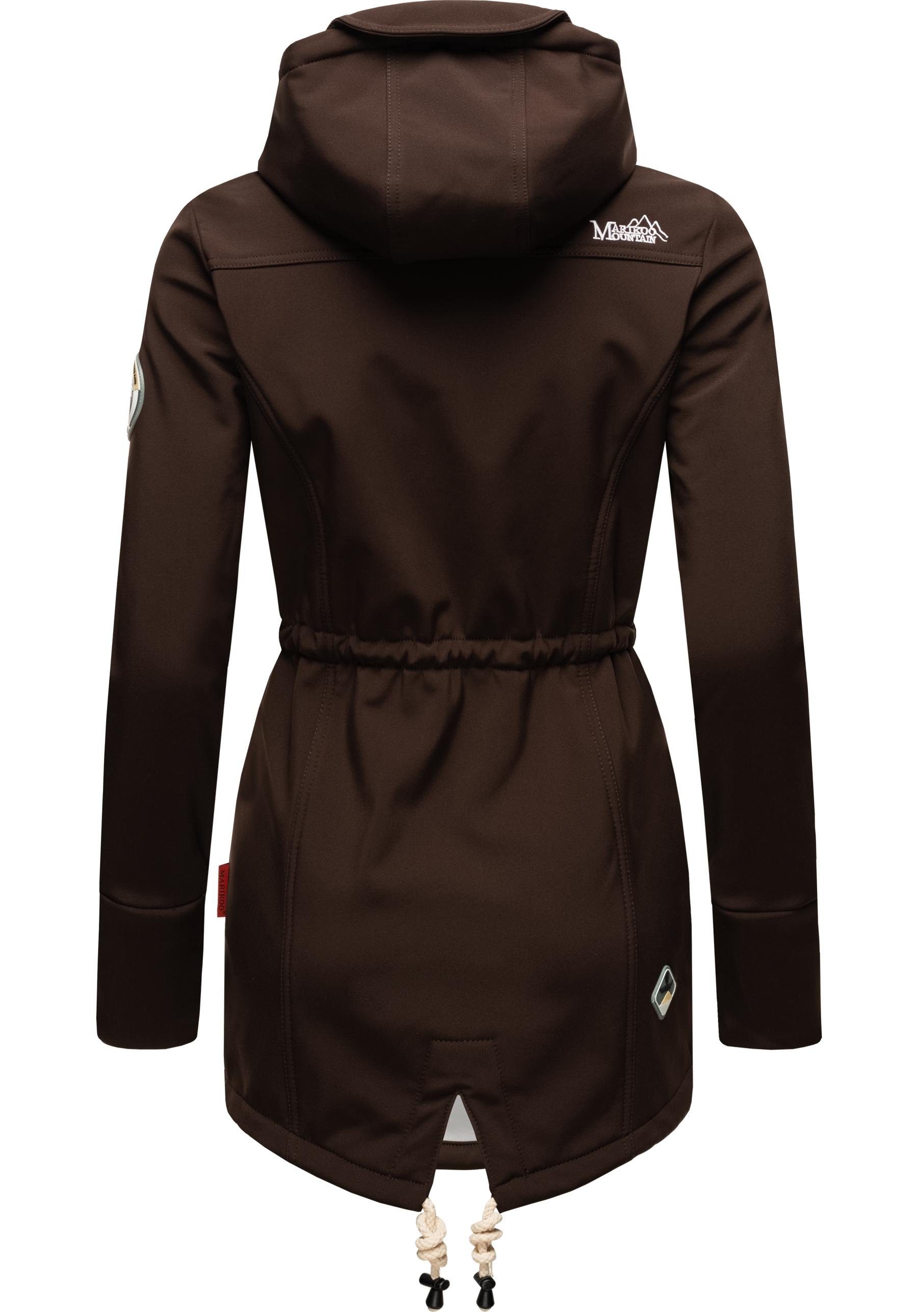 Marikoo Funktionsmantel Zimtzicke Softshell Parka mit Kapuze – Bild 3 von 5