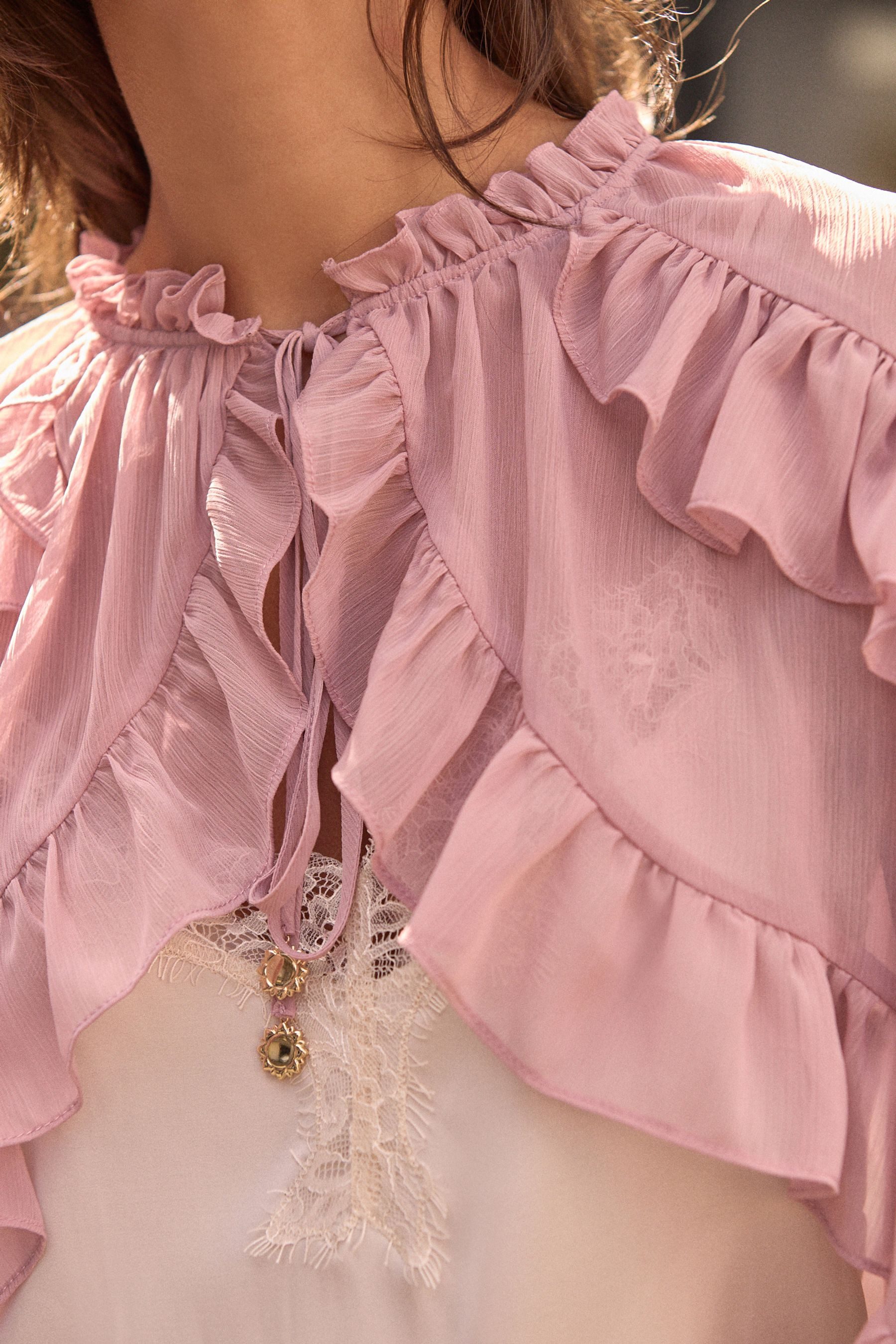 Next Cape Cape-Cover-up mit Raffung (1-St)