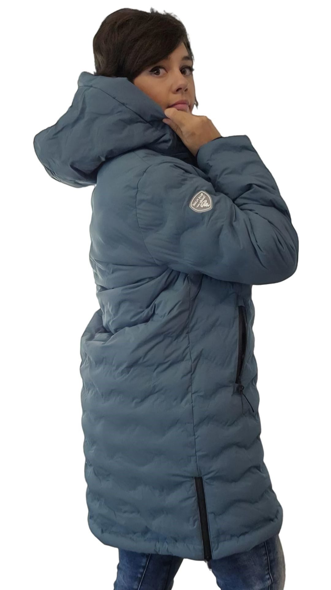 BLUE FLAME Steppmantel 66-725 Blue Flame, atmungsaktiver Wettermantel Mantel fällt klein aus