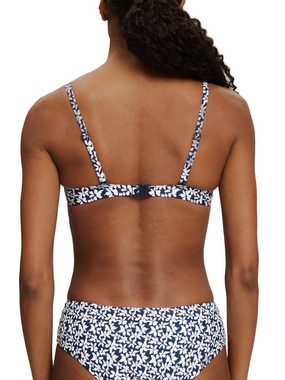 Esprit Bügel-Bikini-Top Wattiertes Bikinitop mit Print
