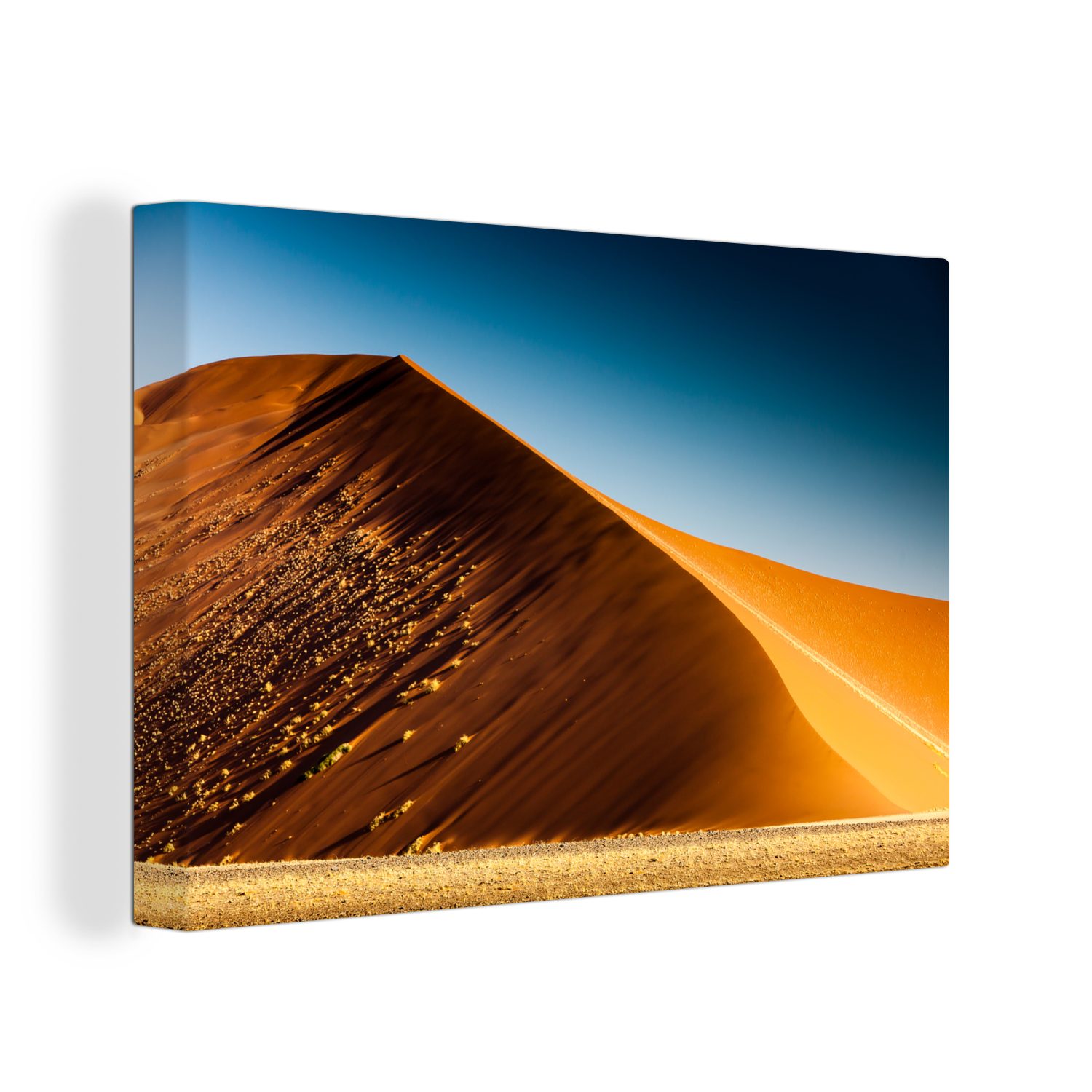 OneMillionCanvasses® Leinwandbild Sanddüne in der Wüste des afrikanischen Namibia, (1 St), Wandbild Leinwandbilder, Aufhängefertig, Wanddeko, 30x20 cm | Leinwandbilder