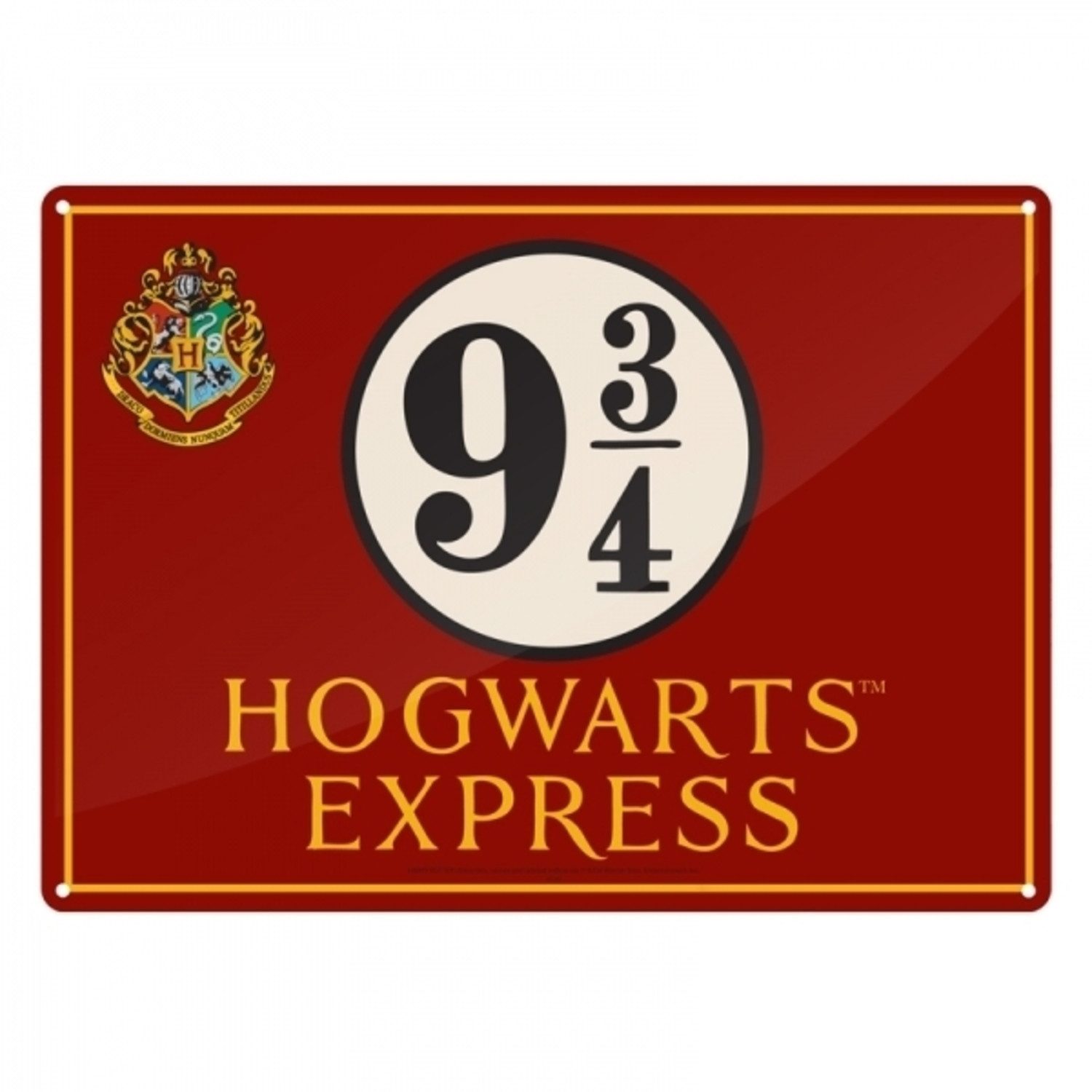 Half Moon Bay Metallschild Harry Potter Gleis 9 3/4 Blechschild in 15x20 cm