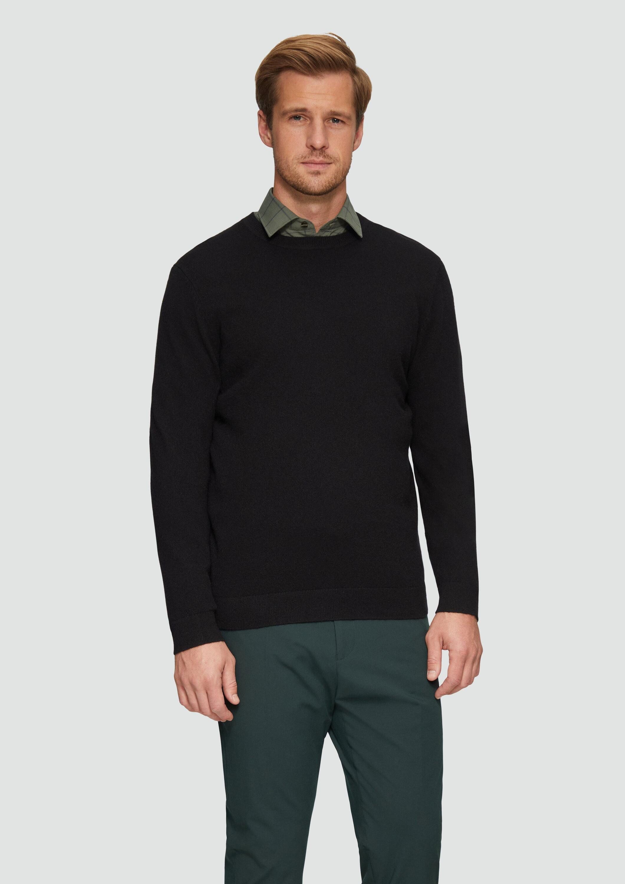 s.Oliver Longpullover Strickpullover Strickpullover aus Kaschmir günstig online kaufen