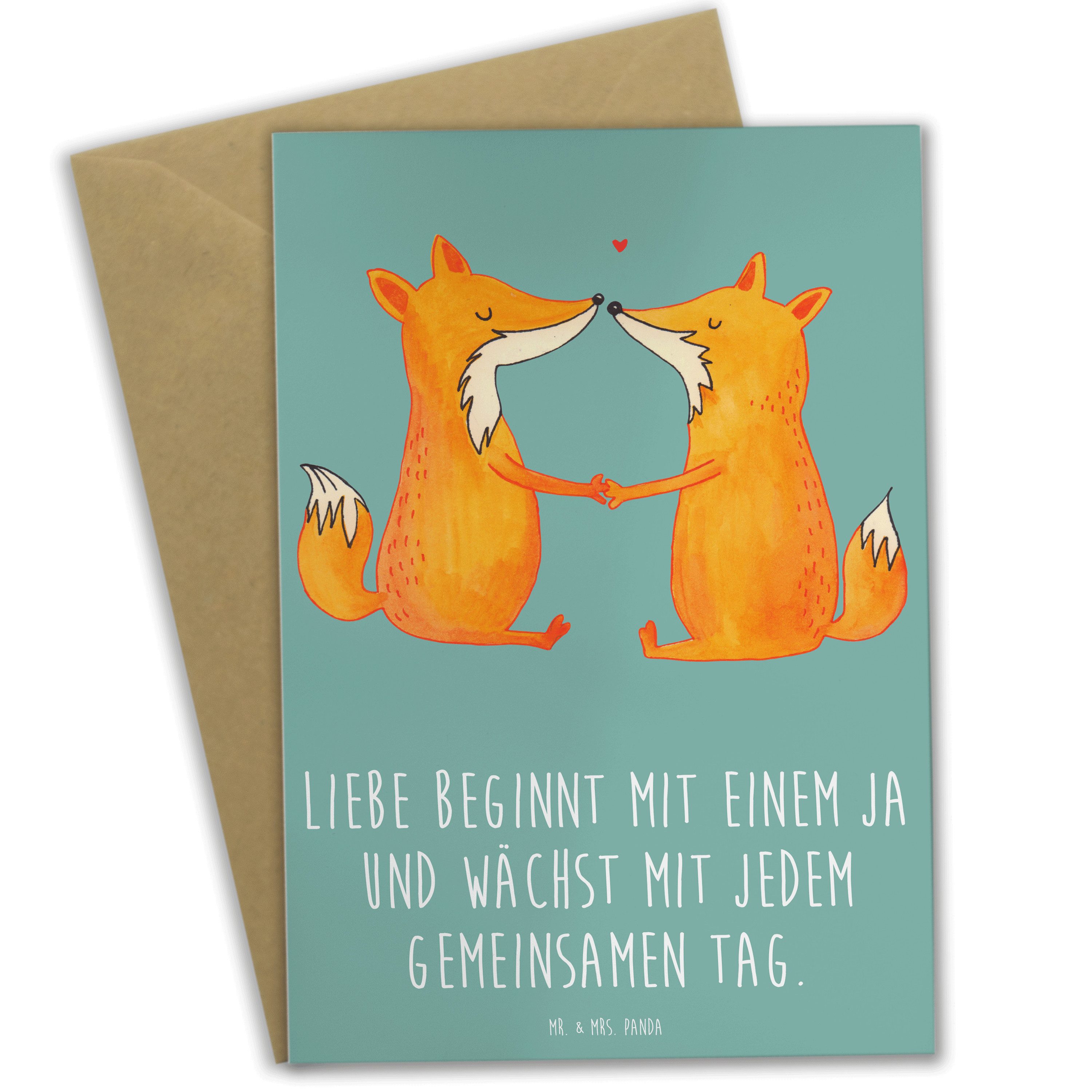 Grußkarte Hochzeit Liebe - Meeresbrise - Geschenk, gemeinsamer Tag, Hochzeitsta