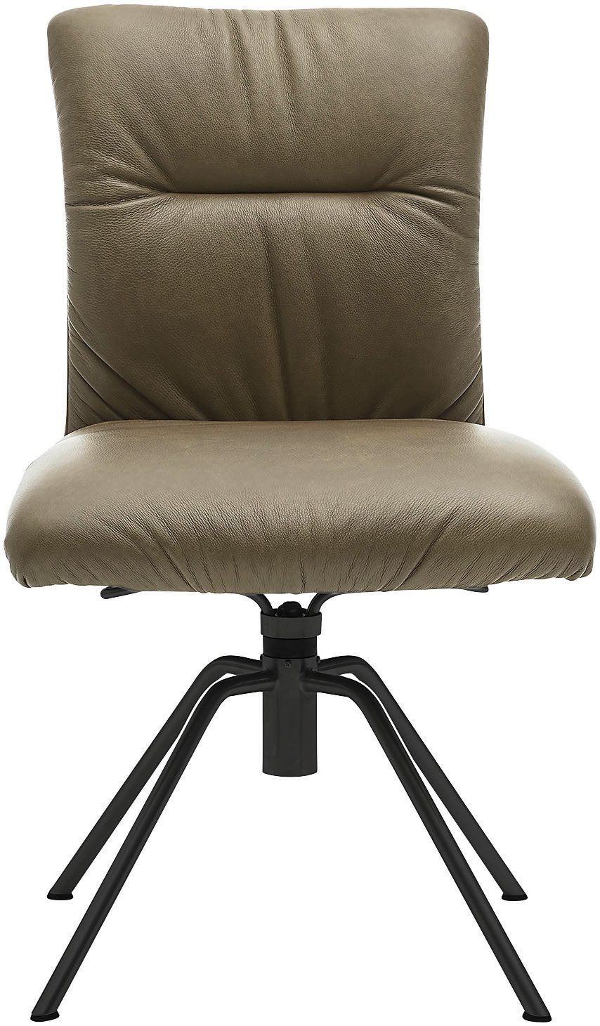 Musterring Polsterstuhl Helmond 6600 (Set, 2 St), Gestell schwarz, drehbar, besonders leger gepolster, ohne Armlehne