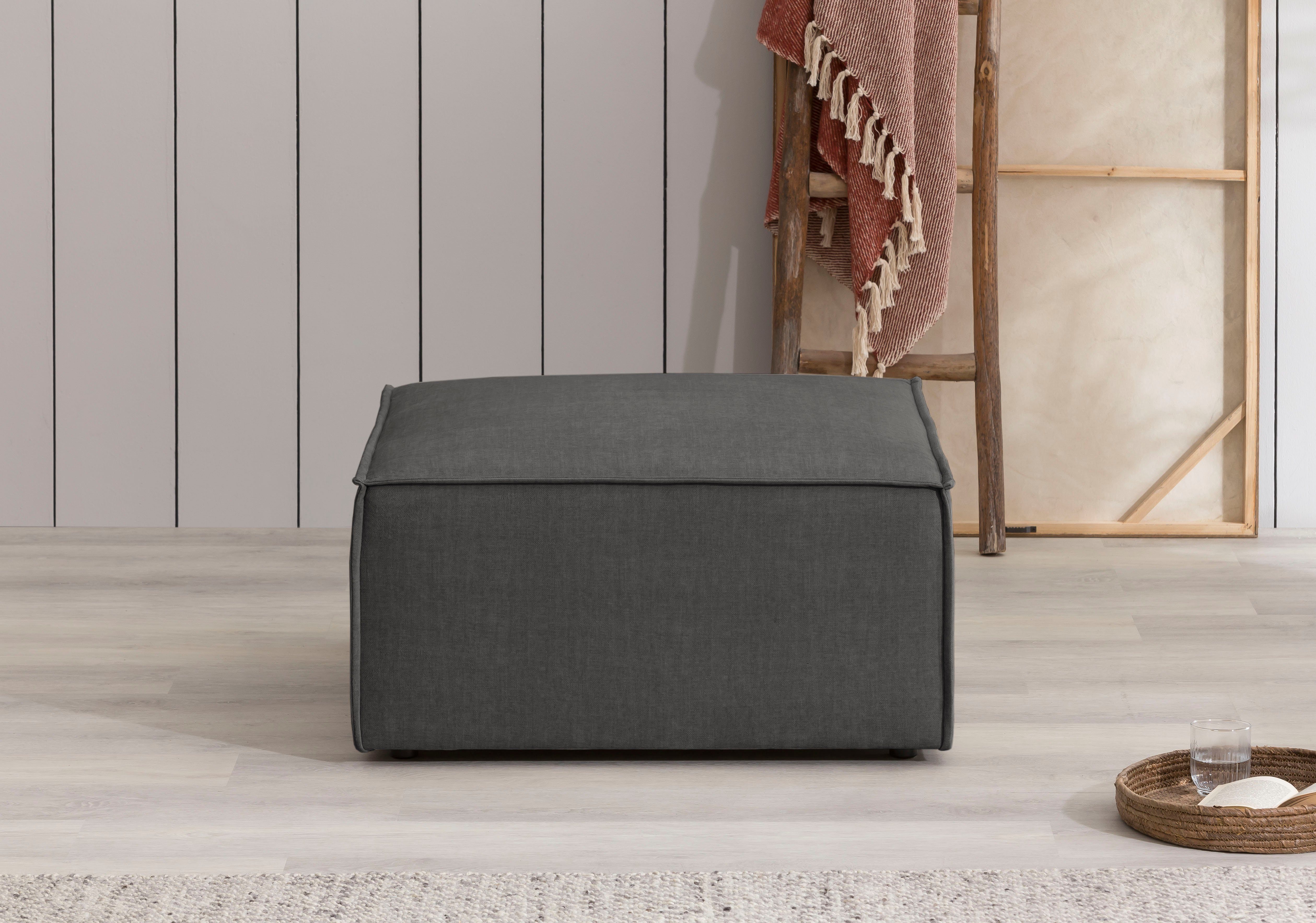 Home affaire Hocker SHERWOOD, Hocker quadratisch, günstig online kaufen